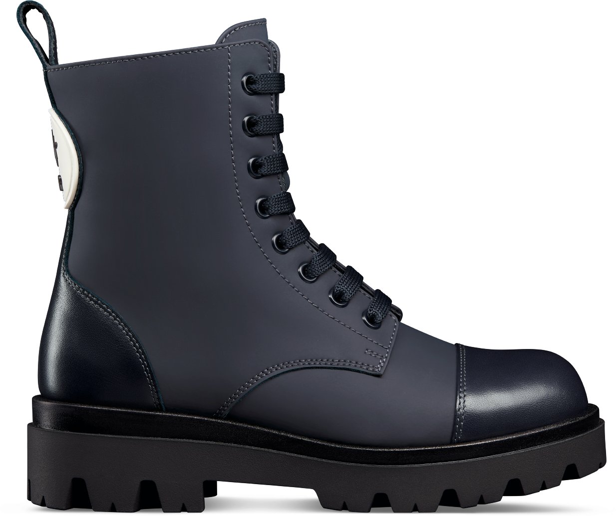 Kids Ankle Boot Navy Blue Rubber and Calfskin DIOR