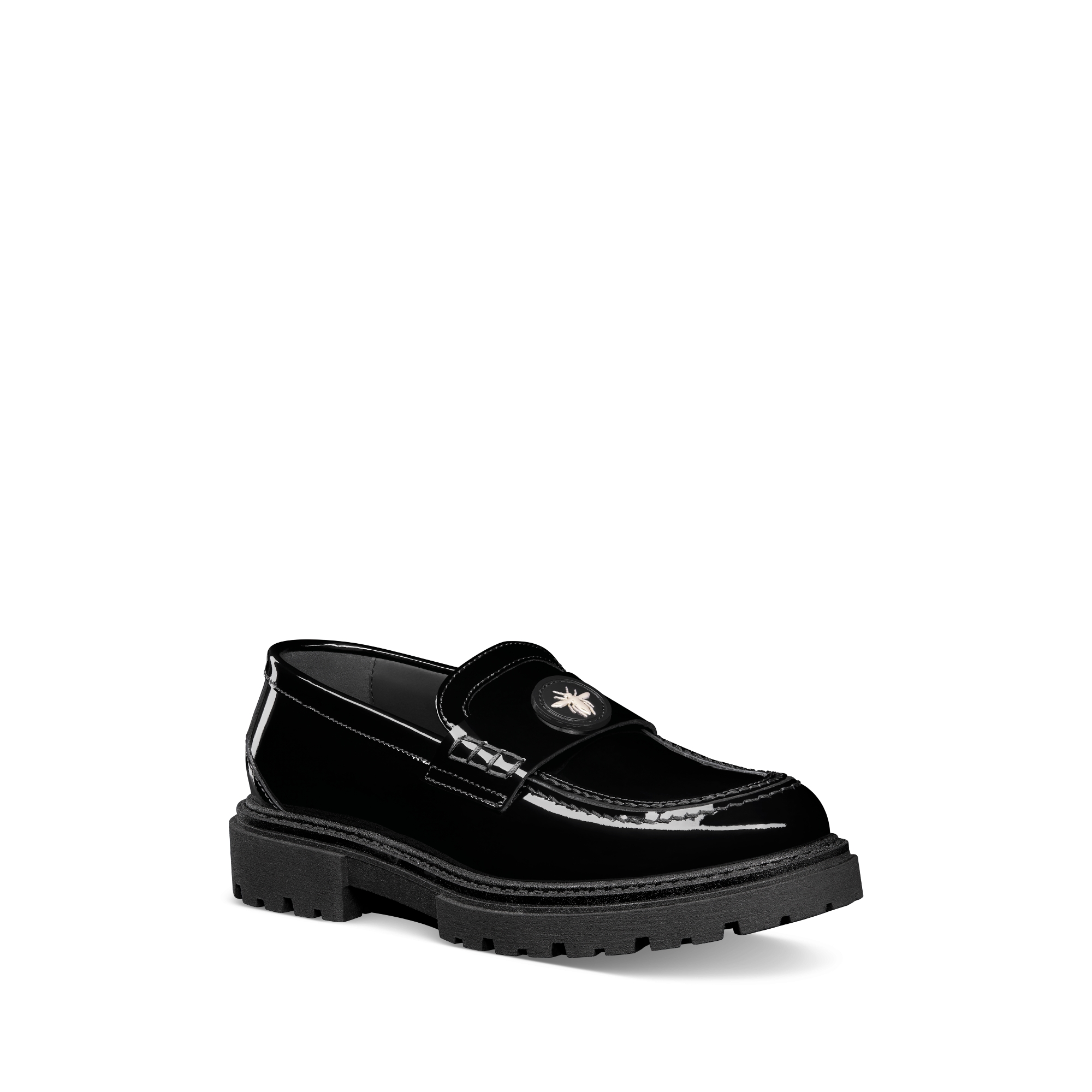 Kids' Loafer Black Patent Calfskin E03