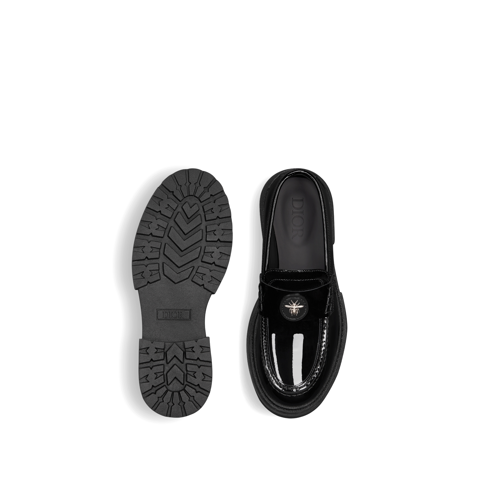 Kids' Loafer Black Patent Calfskin E07