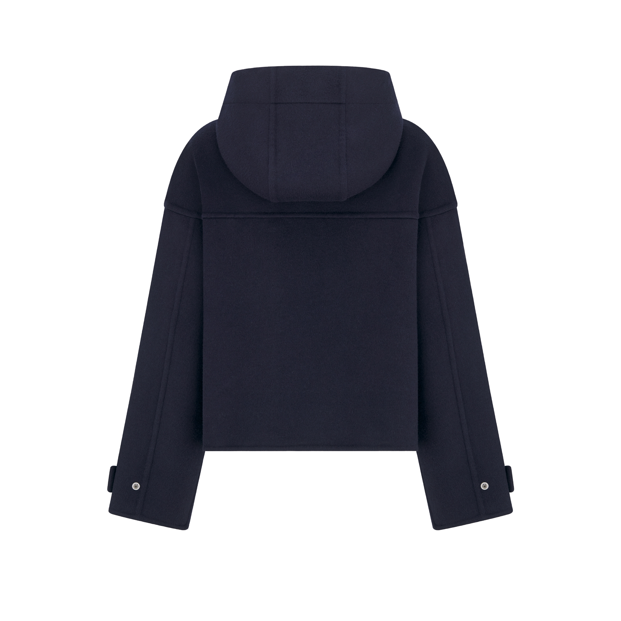 Zipped Peacoat with Hood