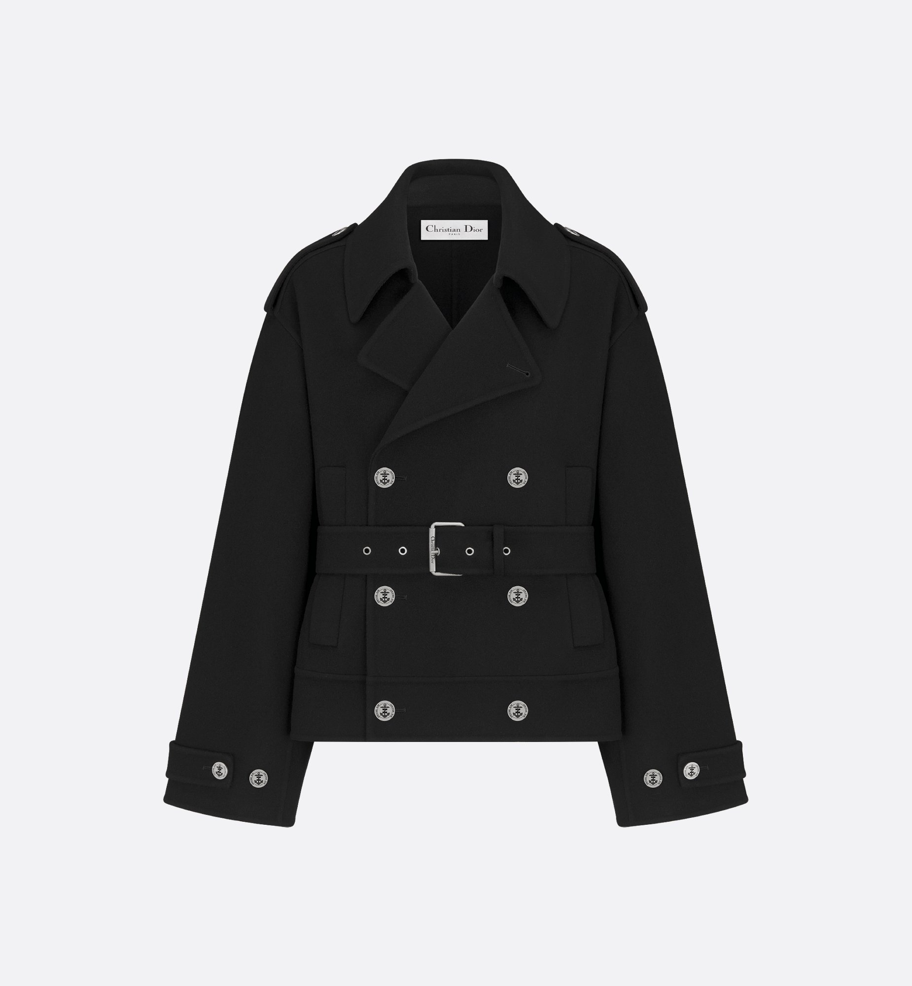 DIOR | オーバーサイズ ベルト付き ピーコート ダブルフェース DIOR | オーバーサイズ ベルト付き ピーコート ダブルフェース