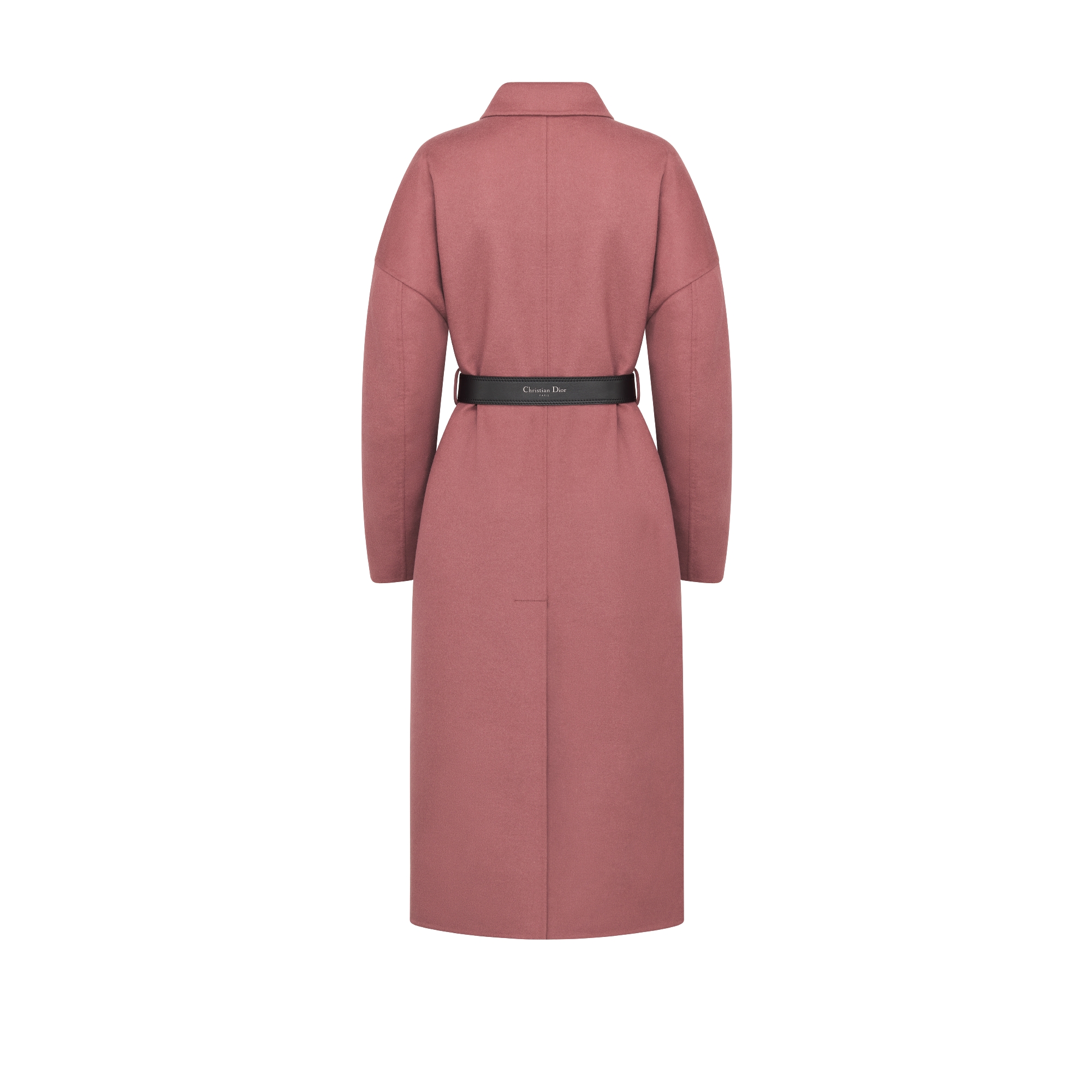 Abrigo Ted Baker Largo De Mezcla De Lana Rosa Mujer Elegante
