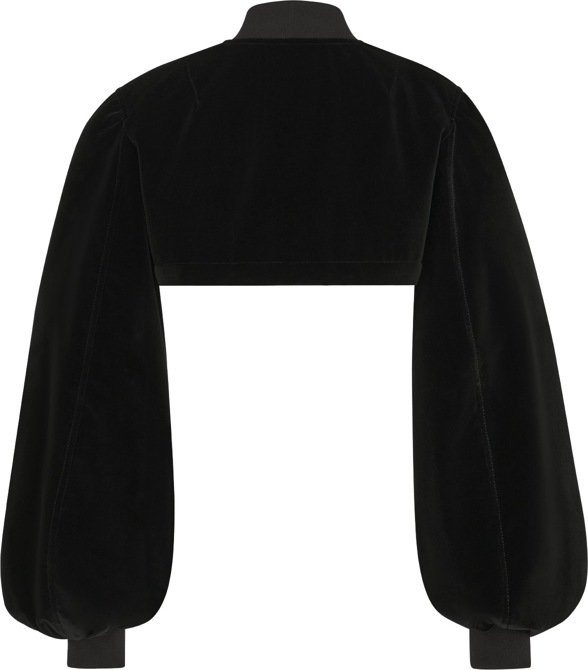 Bomber court Velours de coton noir DIOR