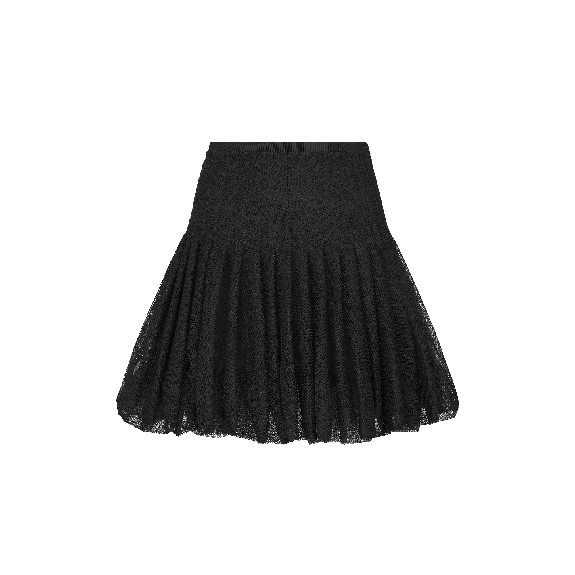 Minifalda globo Tul negro E01