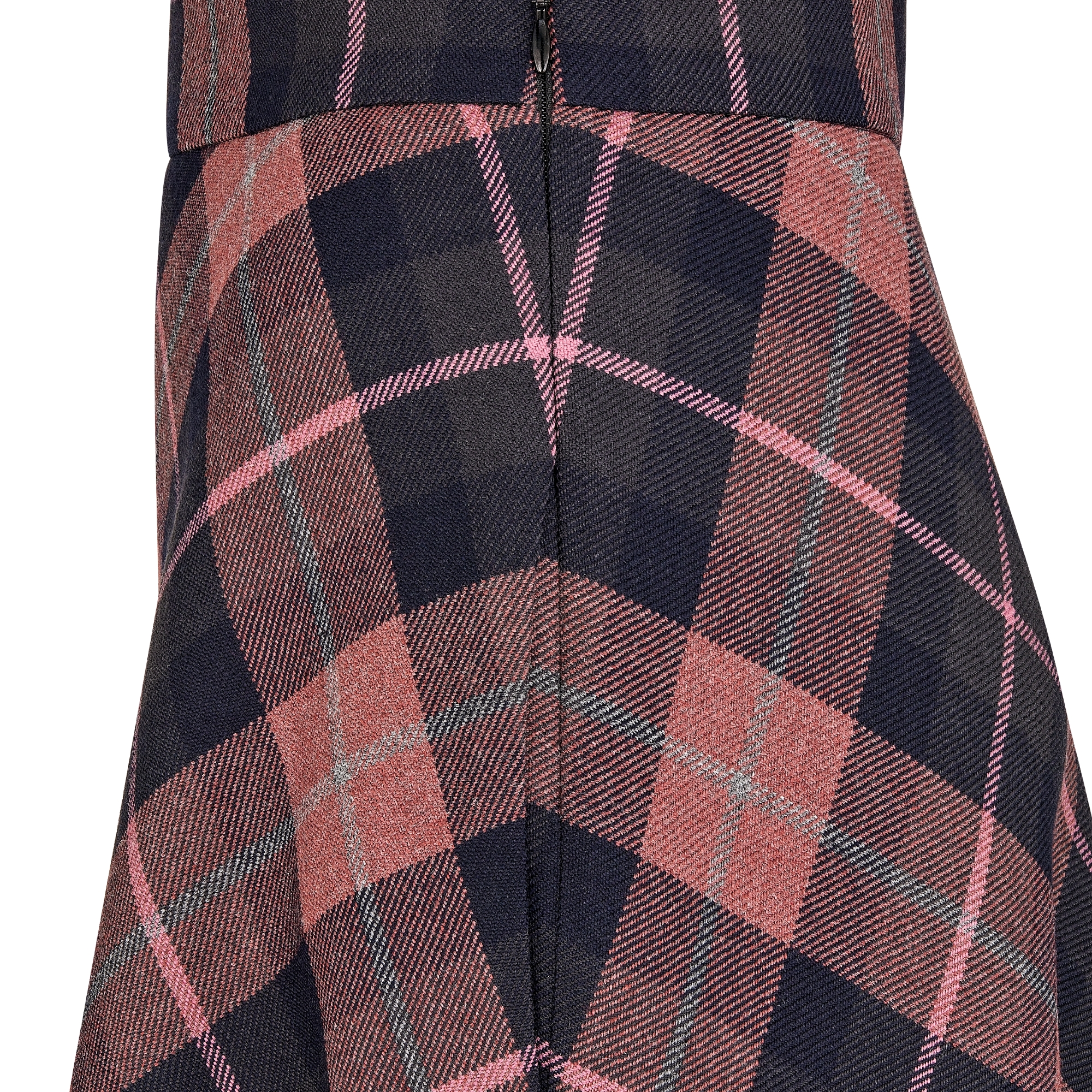 Jupe Trompette Femme Gerard - Grise à Pois - Taille 22 - Laine - Zip - Midi - Très Bon état