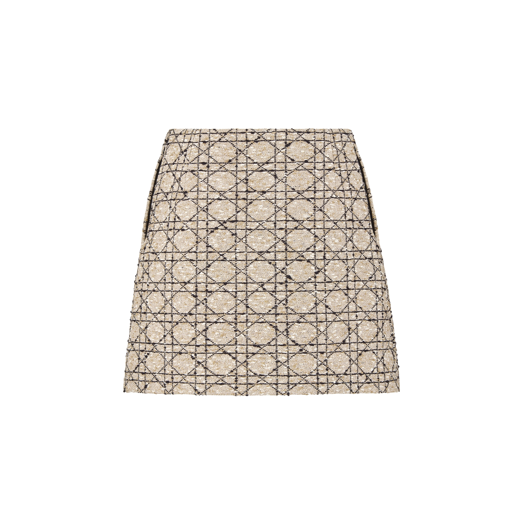 ミニスカート カナージュ コットンブレンド ツイード E08