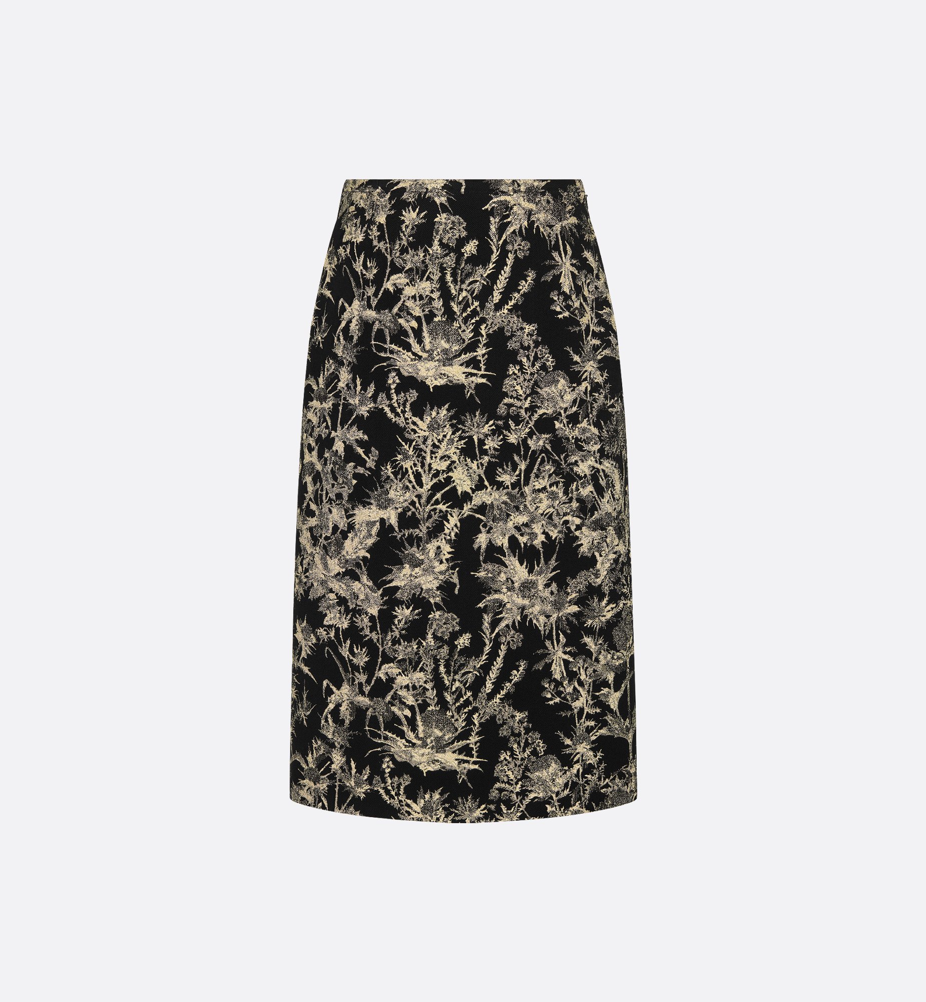 Dway Slide Cotton Embroidered with Metallic Thread and Black Dway Slide Cotton Embroidered with Metallic Thread and Black