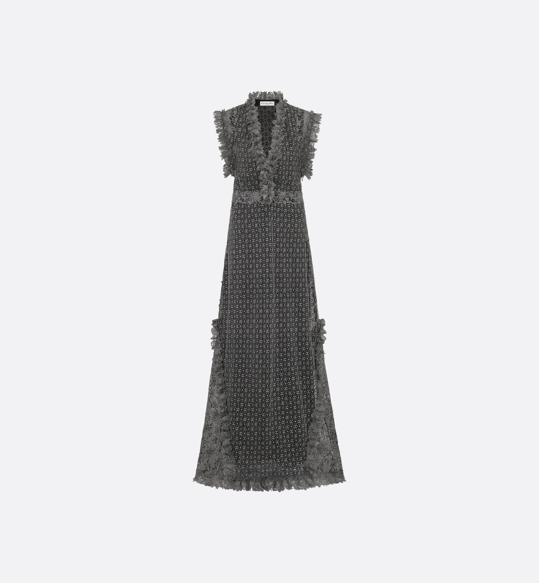 DIOR | ロングドレス メッシュ & テクニカル レース DIOR | ロングドレス メッシュ & テクニカル レース
