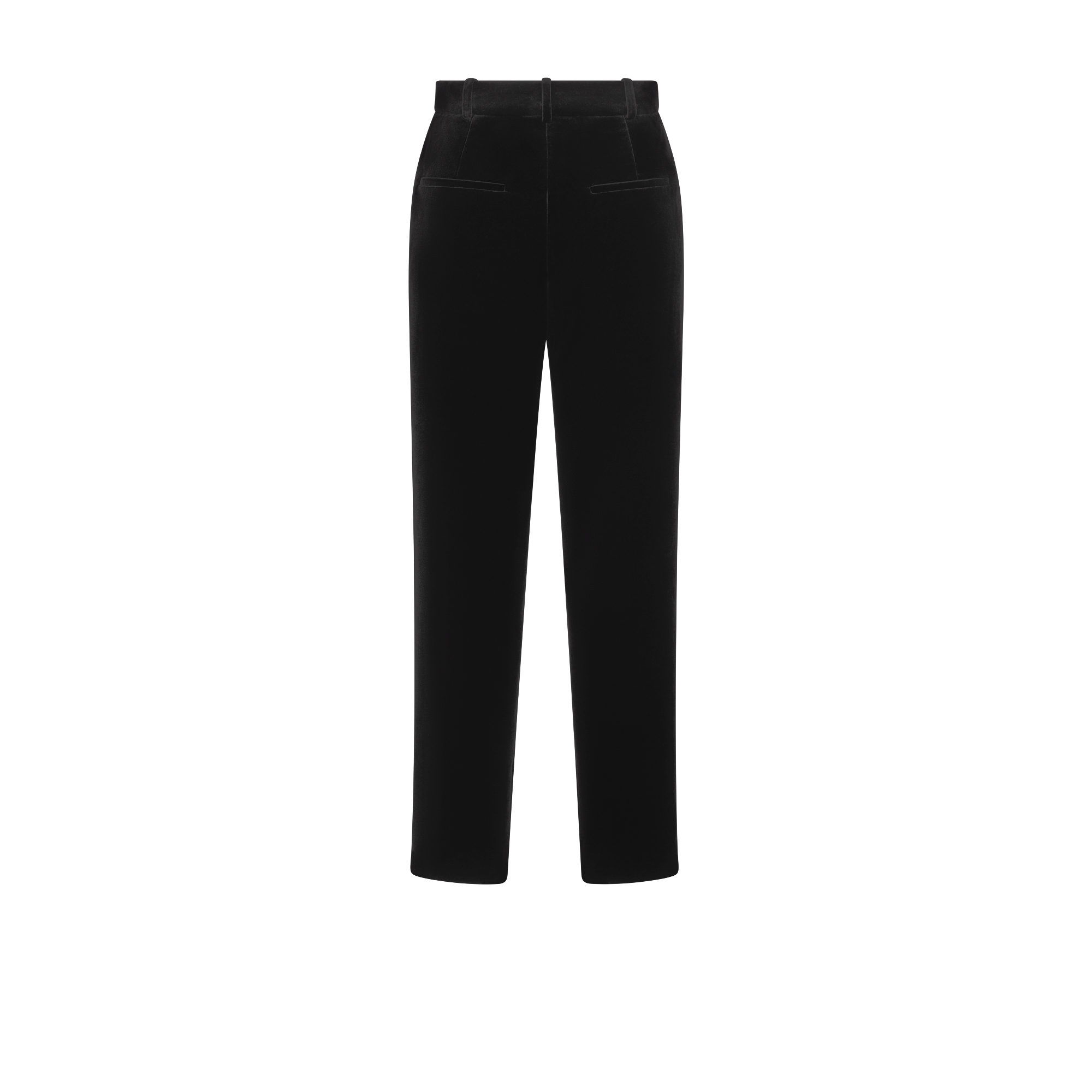Pants Black Cotton Velvet E08