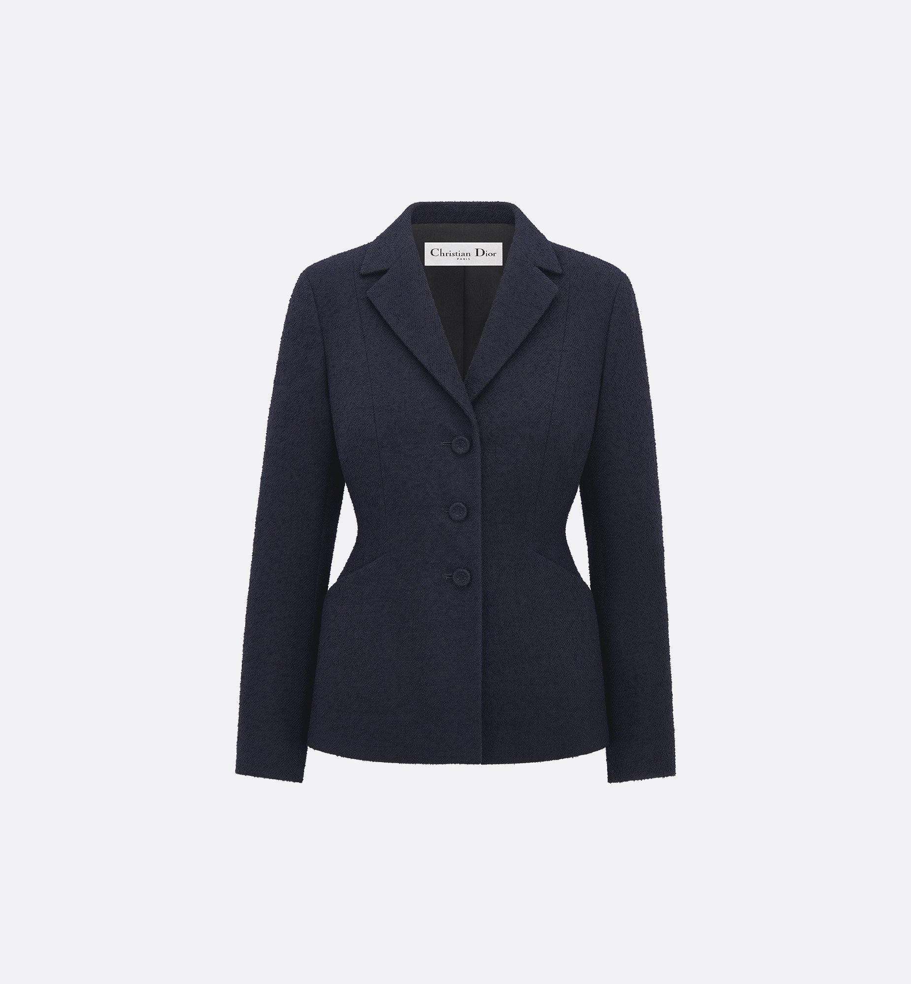Bar Jacket Black Virgin Wool- and Cotton-Blend Bouclé | DIOR Bar Jacket Black Virgin Wool- and Cotton-Blend Bouclé | DIOR