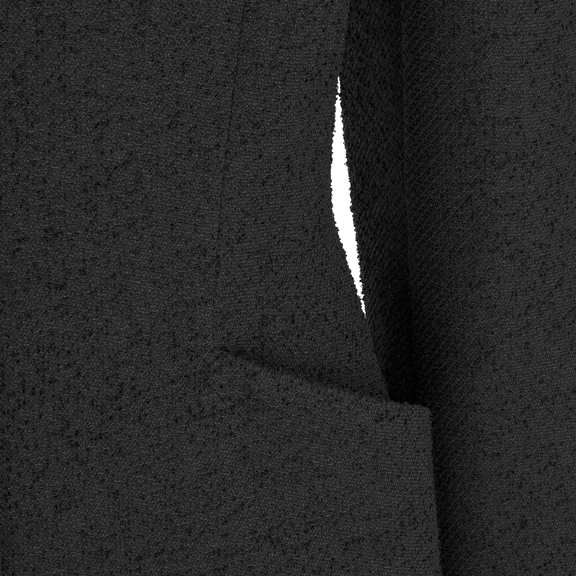 Bar Jacket Black Virgin Wool-Cotton-Blend Bouclé E09