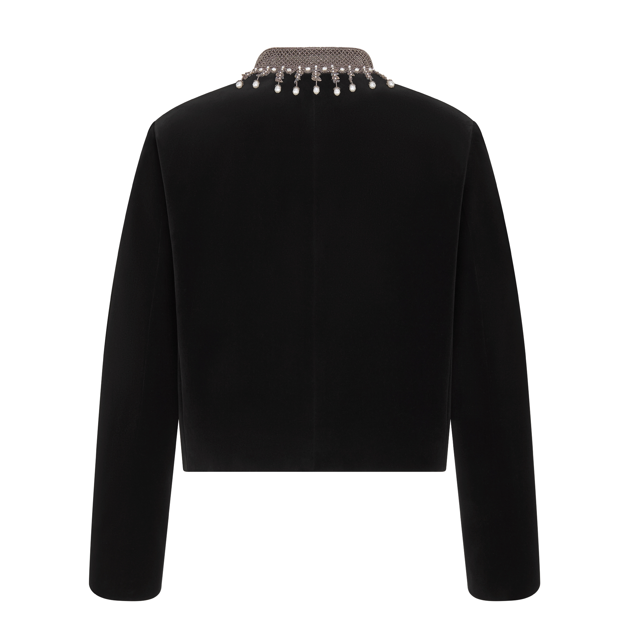 Embroidered Cropped Jacket