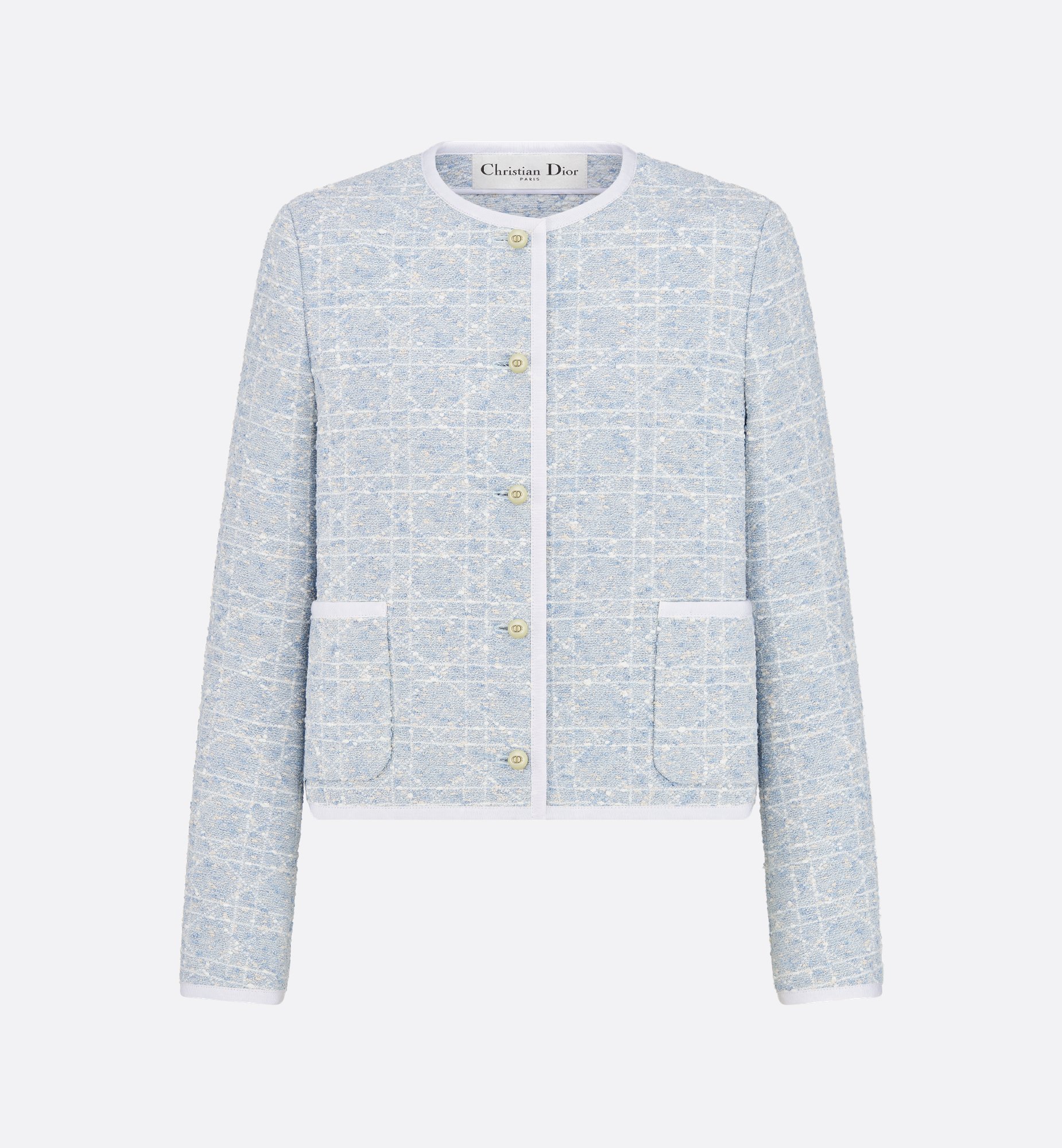 DIOR | クロップド ジャケット カナージュ コットンブレンド DIOR | クロップド ジャケット カナージュ コットンブレンド