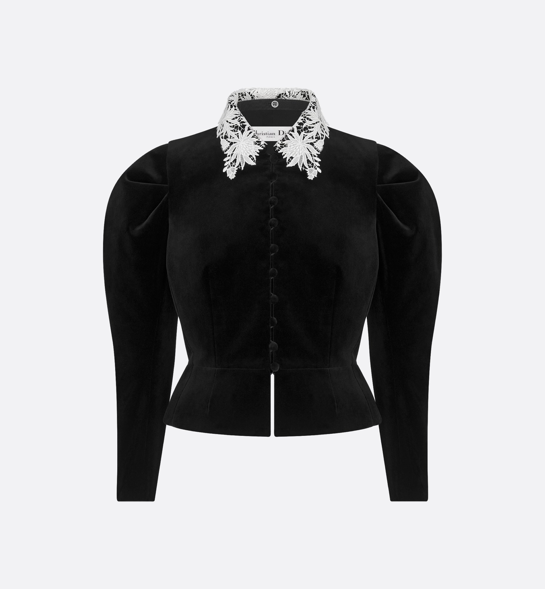 Brandenburg Cropped Jacket Black Mohair and Virgin Wool | DIOR Brandenburg Cropped Jacket Black Mohair and Virgin Wool | DIOR