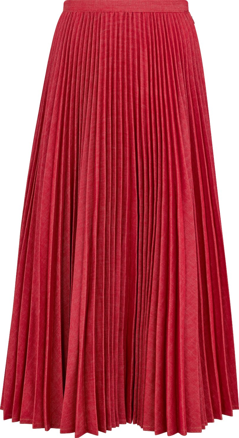 Pleated Mid-Length Skirt Front view