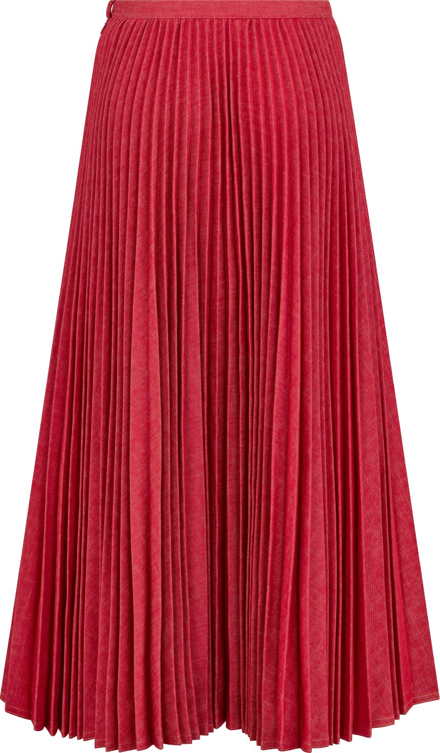 Pleated Mid-Length Skirt Back view
