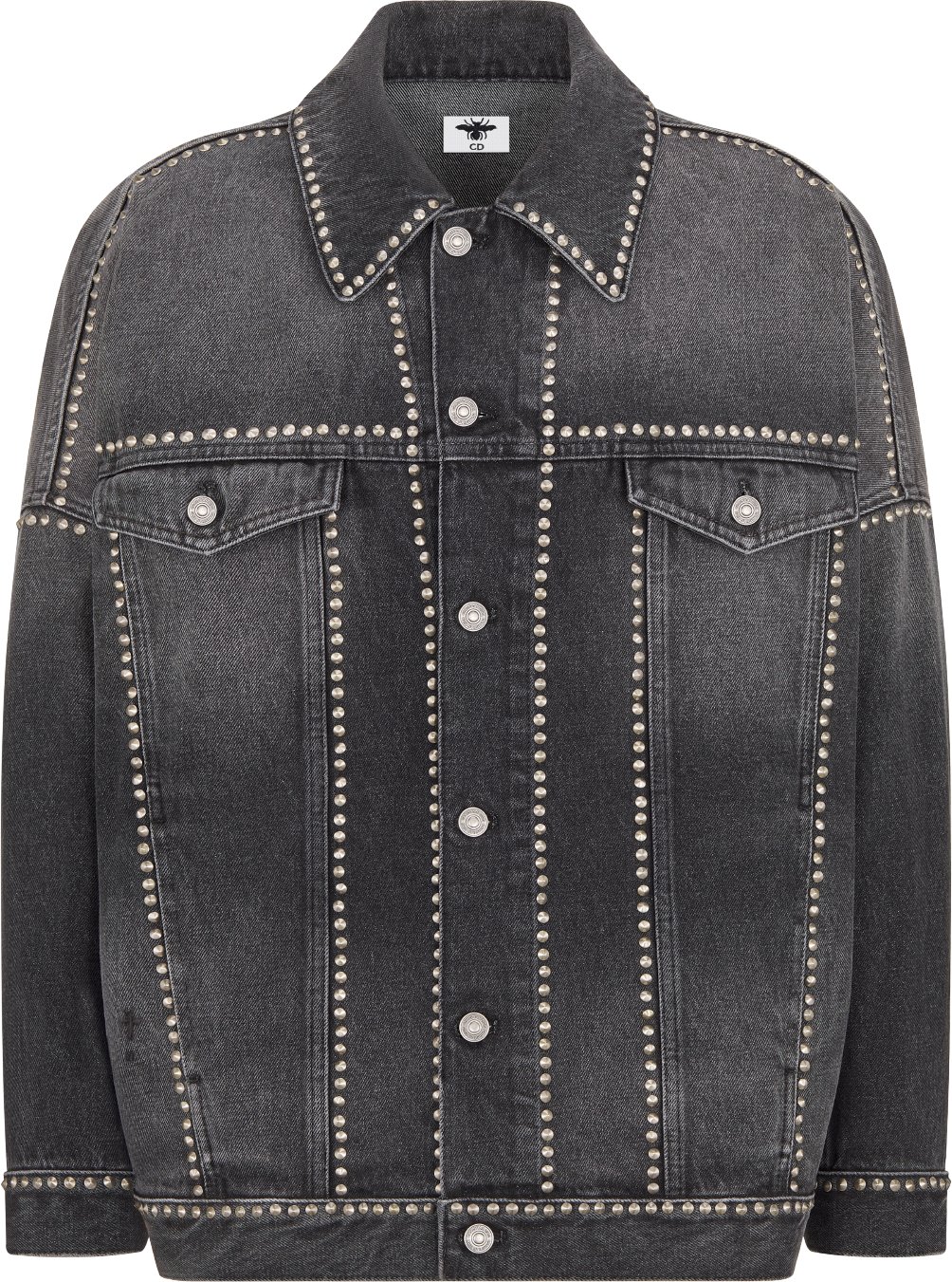 Oversized Studded Jacket Front view