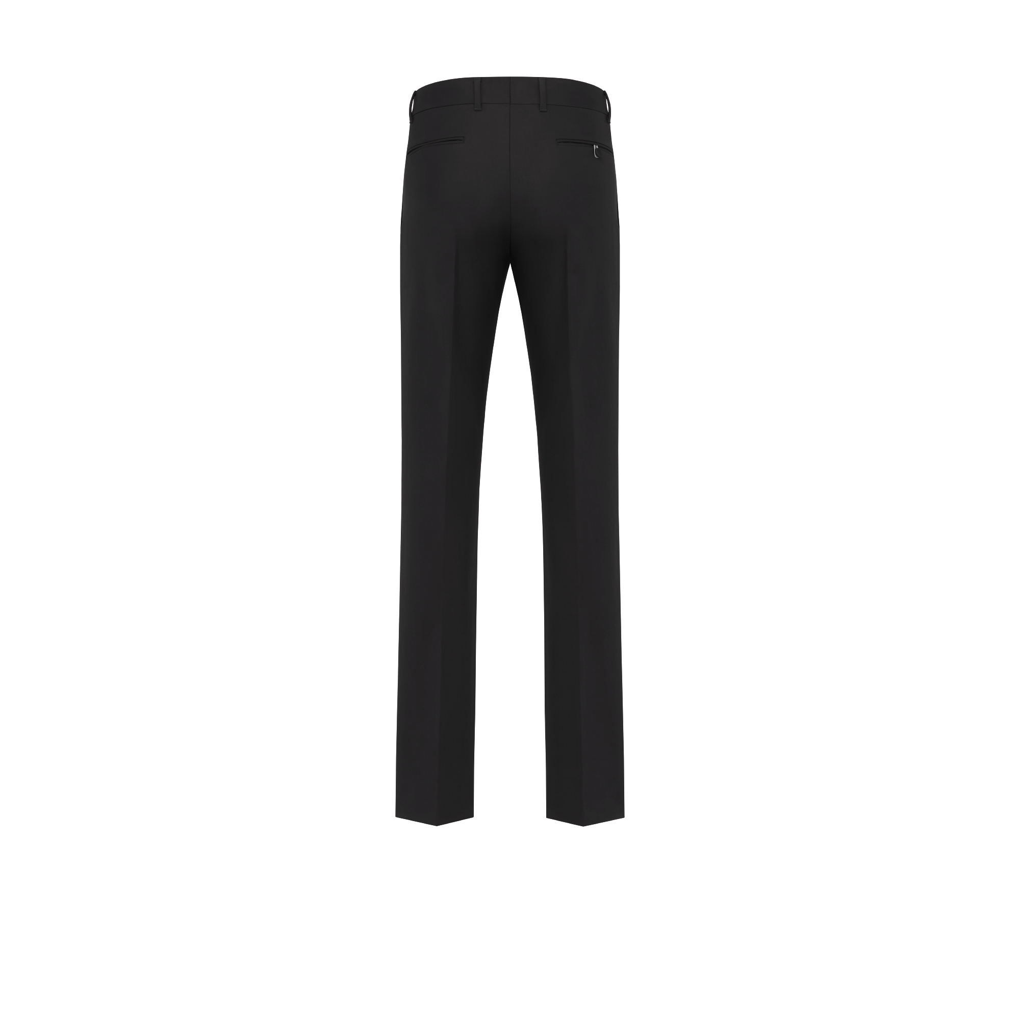 Tailored Chinos Black Double-Sided Cotton-Blend Satin E08