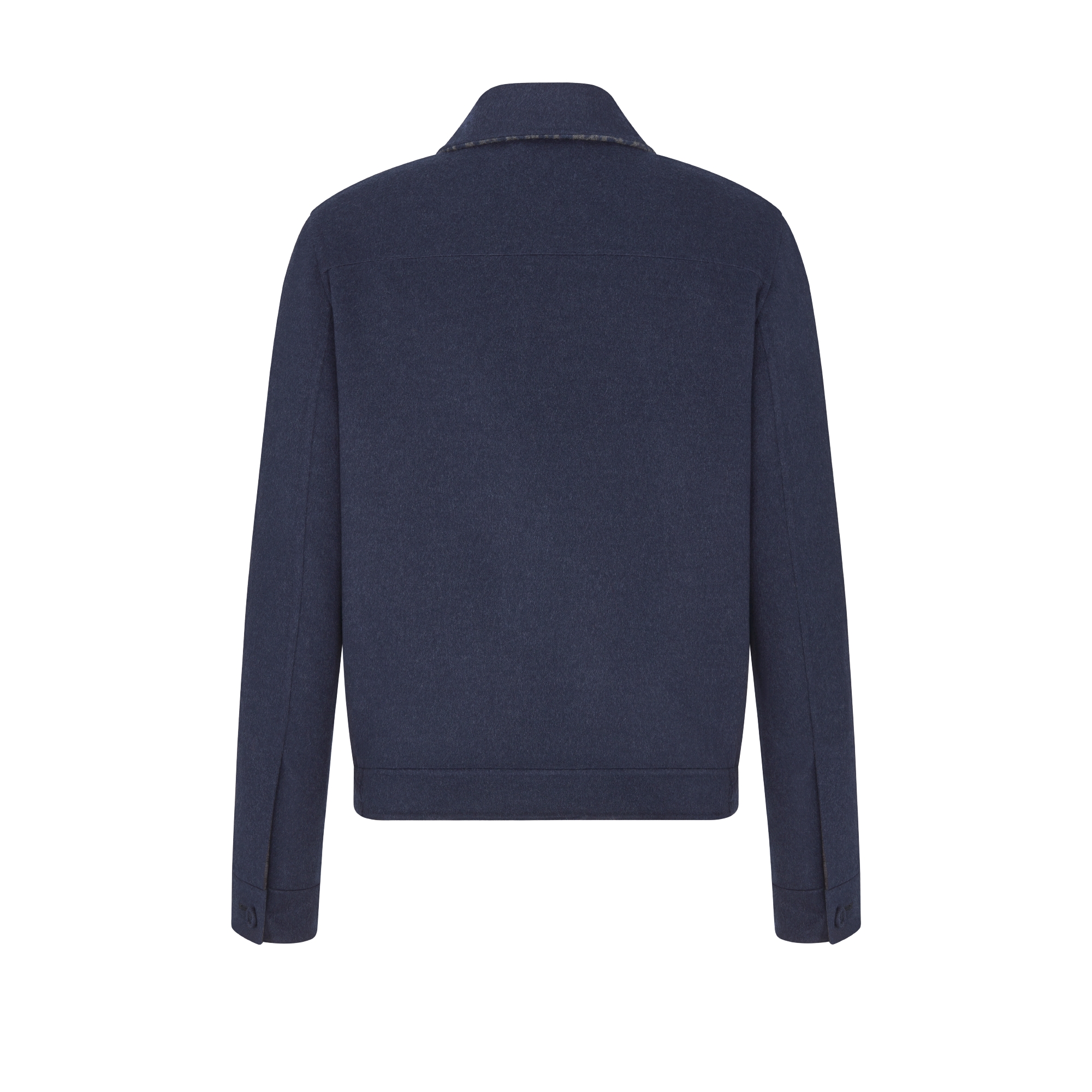 Dior Icons Jacket Blue Double-Sided Virgin Wool and Cashmere E08