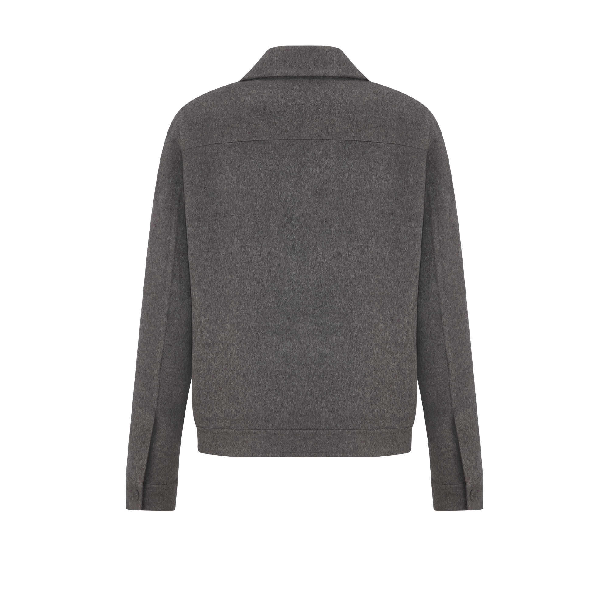 Dior Icons Jacket Gray Double-Sided Virgin Wool and Cashmere E08