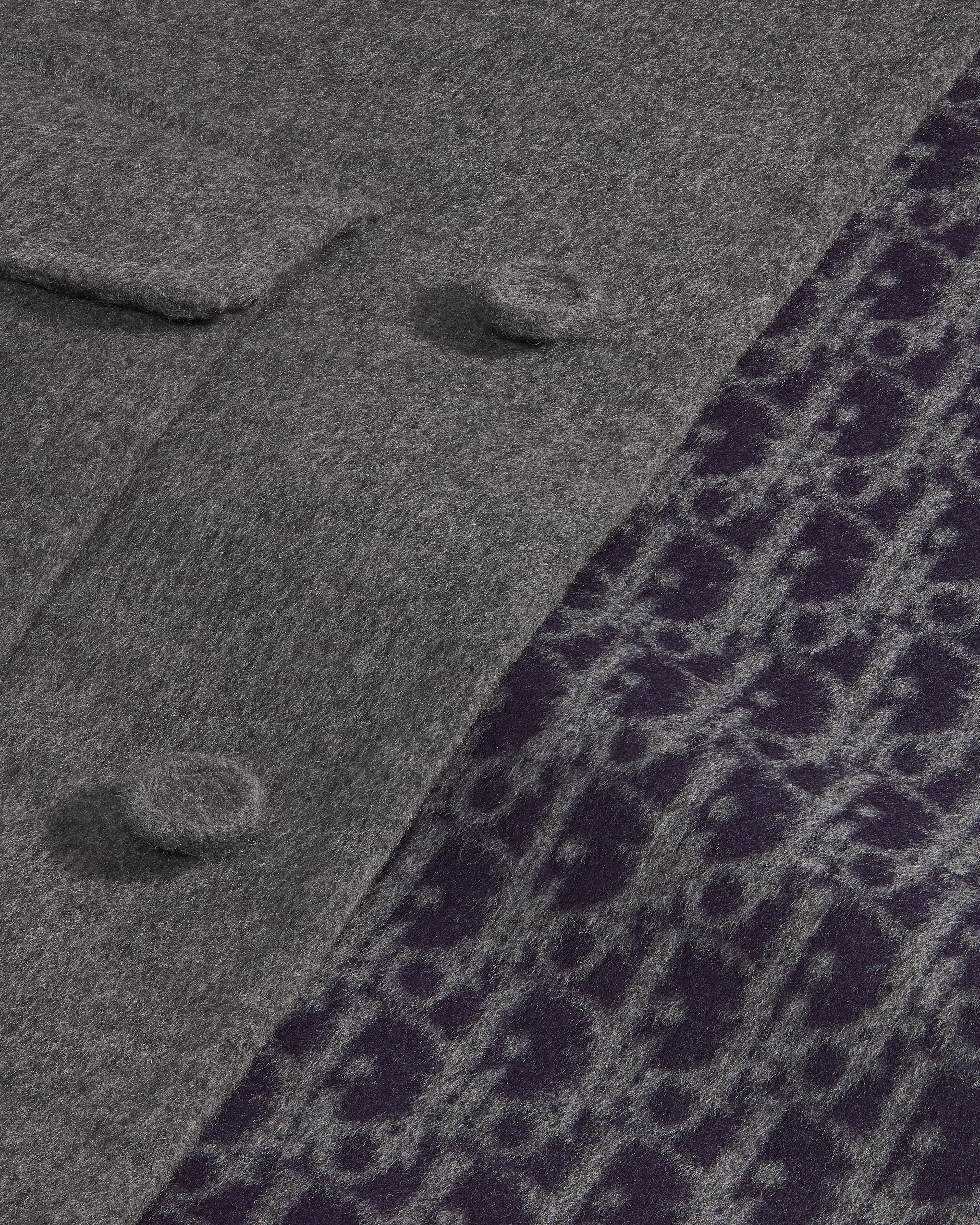 Dior Icons Jacket Gray Double-Sided Virgin Wool and Cashmere E09