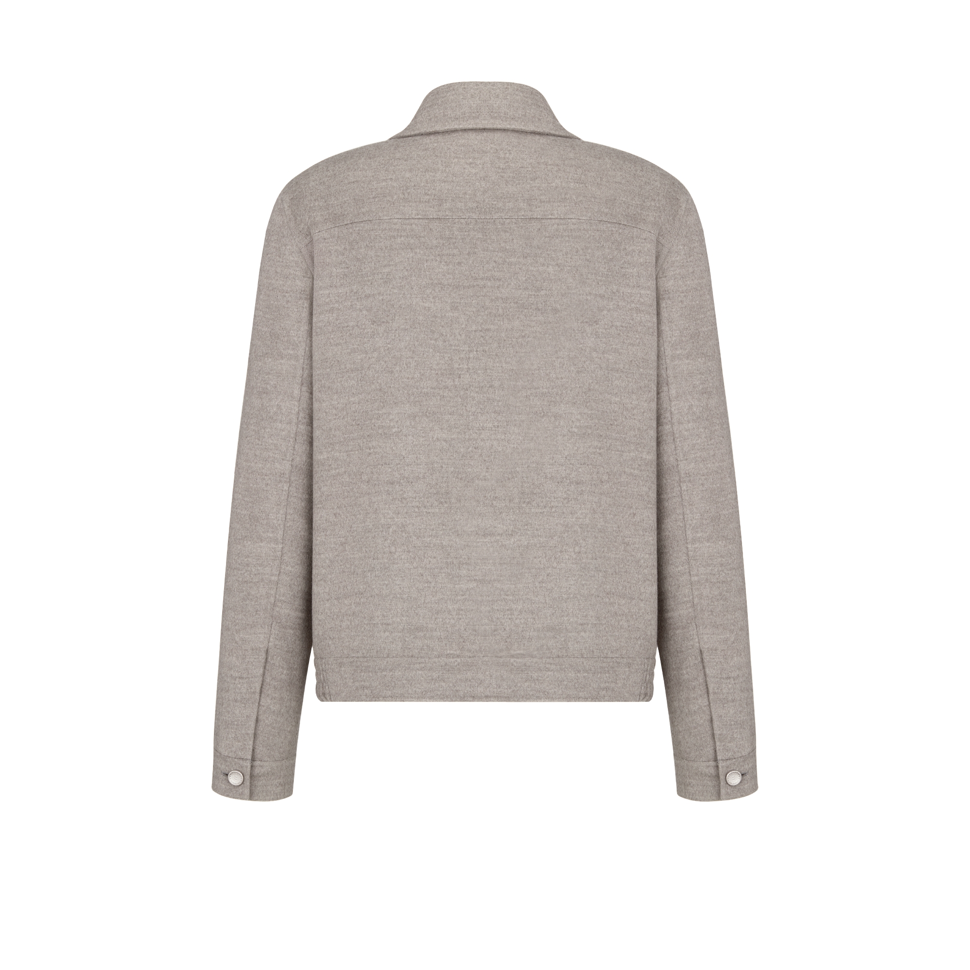 Veste workwear Dior Icons Drap double face de laine vierge, cachemire et soie beiges E08