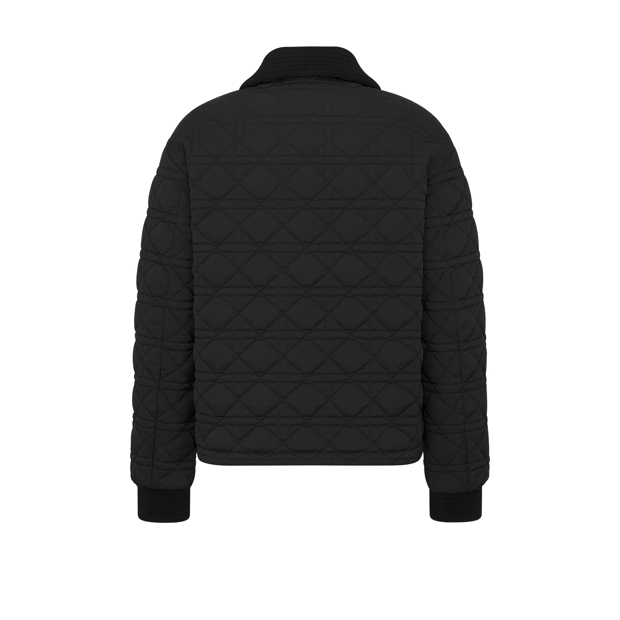 Cannage Jacket Black Technical Fabric E08