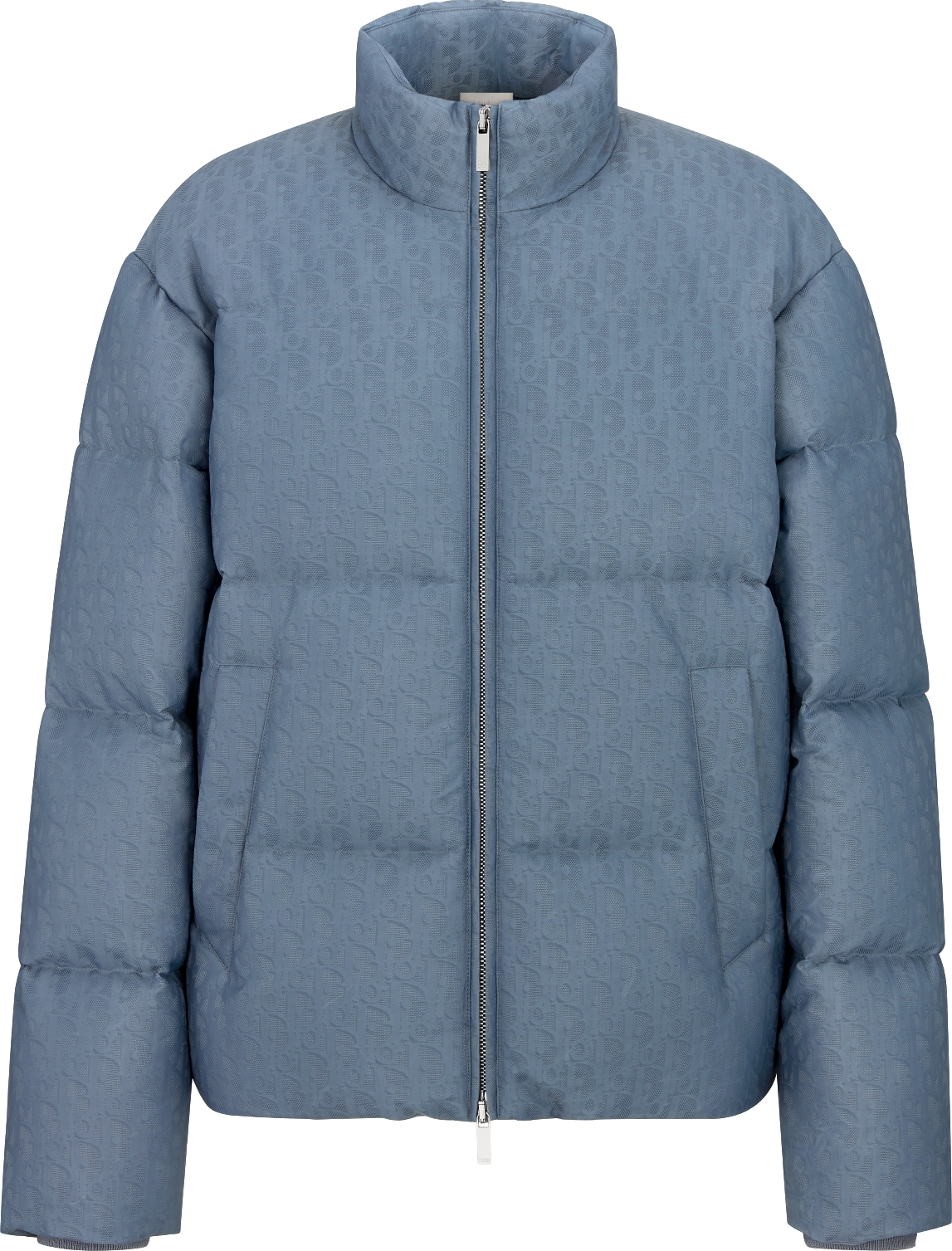 Dior Oblique Puffer Jacket Blue Technical Jacquard DIOR