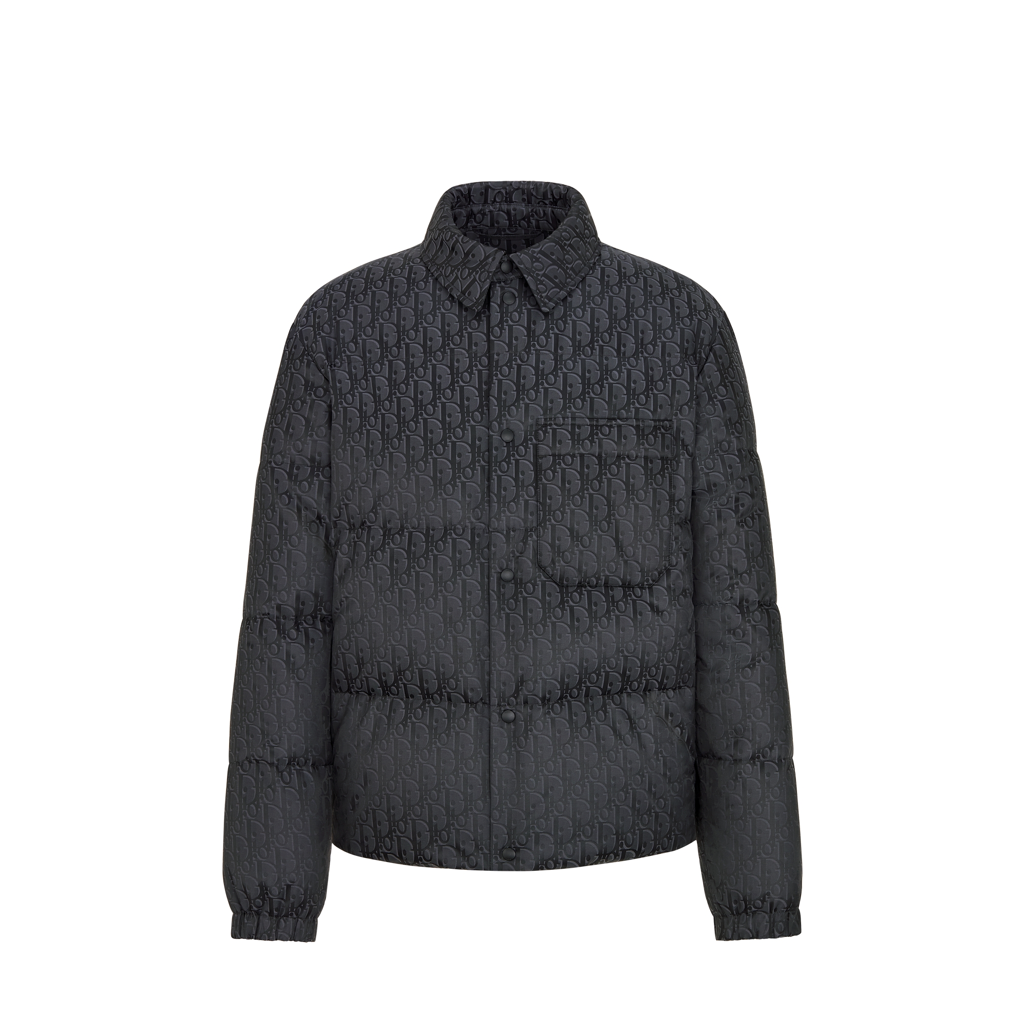 Dior Oblique Down Overshirt Black Cotton-Blend Jacquard | DIOR