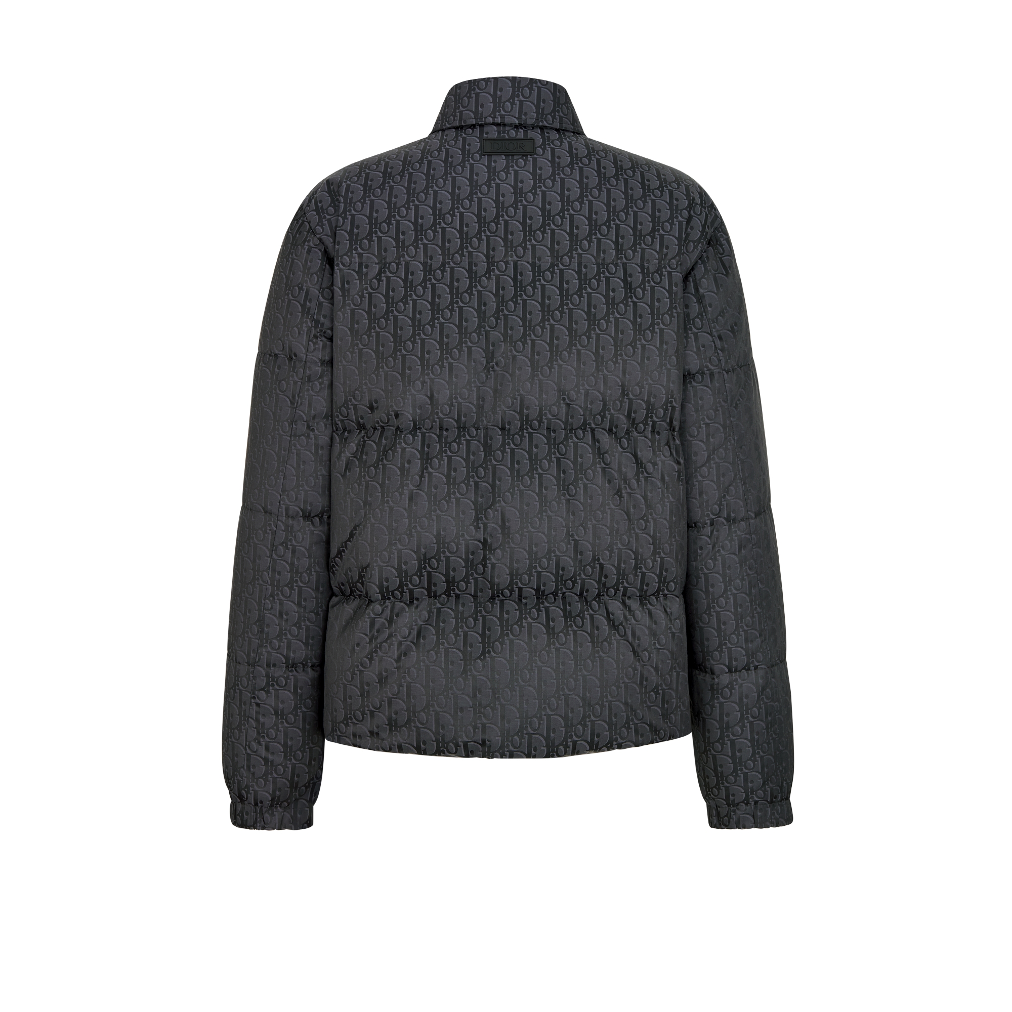 Dior Oblique Down Overshirt Black Cotton-Blend Jacquard E08