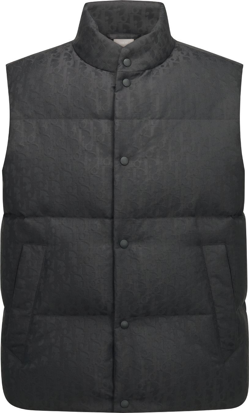 Surchemise doudoune Dior Oblique Jacquard technique noir DIOR