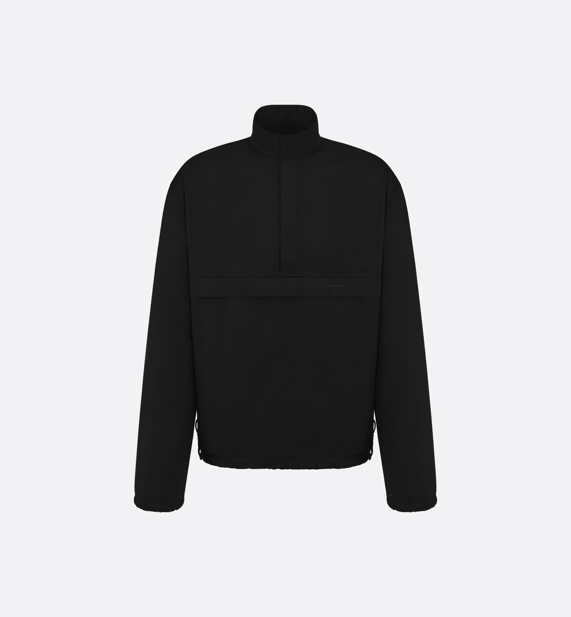 Cannage Zipped Jacket Black Virgin Wool Fleece and Cotton | DIOR Cannage Zipped Jacket Black Virgin Wool Fleece and Cotton | DIOR