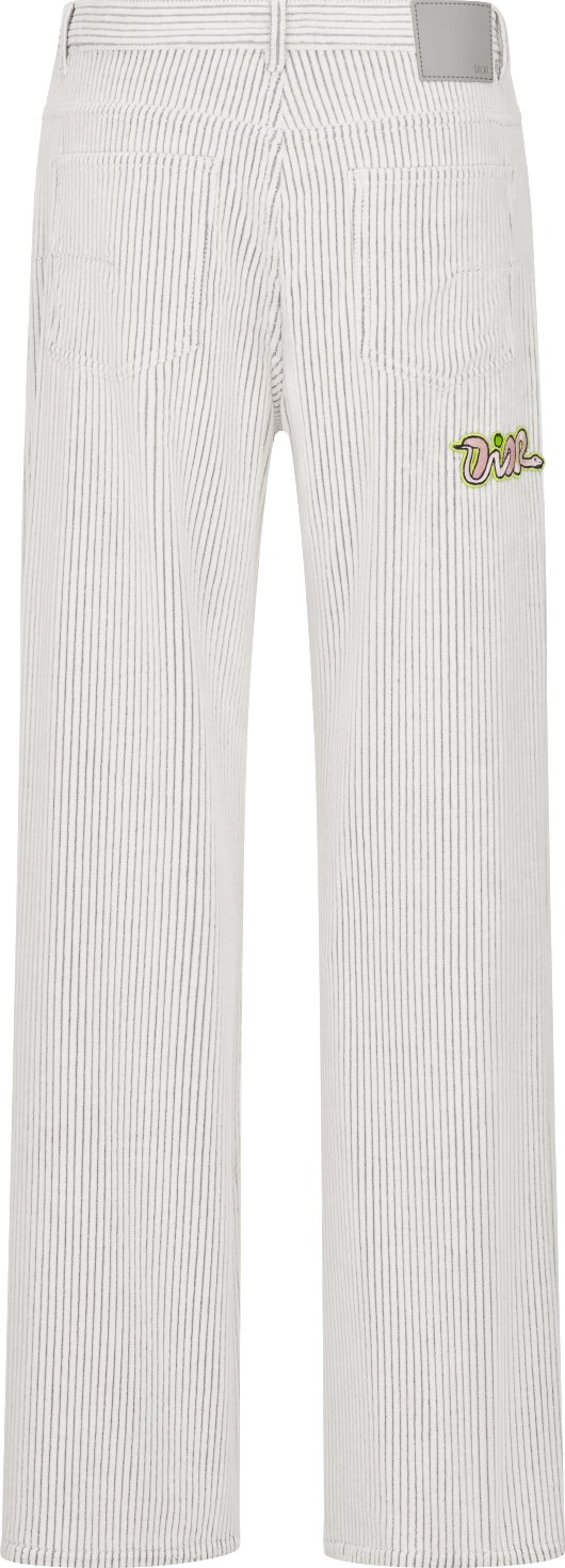DIOR AND KAWS Heritage Jeans Back view
