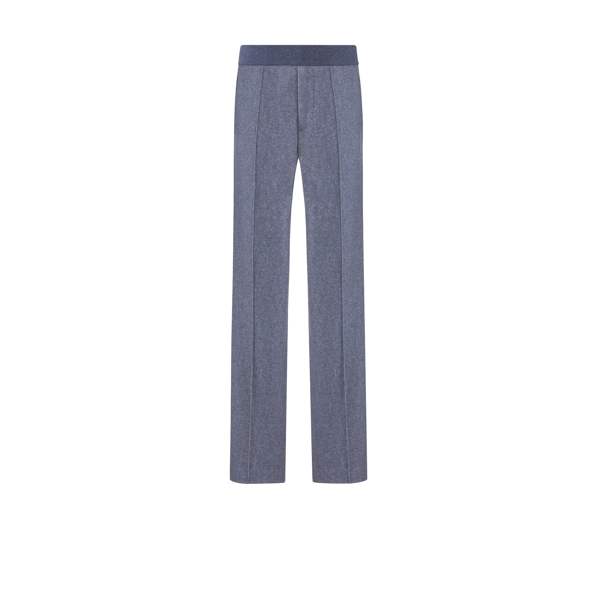 Dior Icons Track Pants Blue Cashmere and Wool Jacquard E01