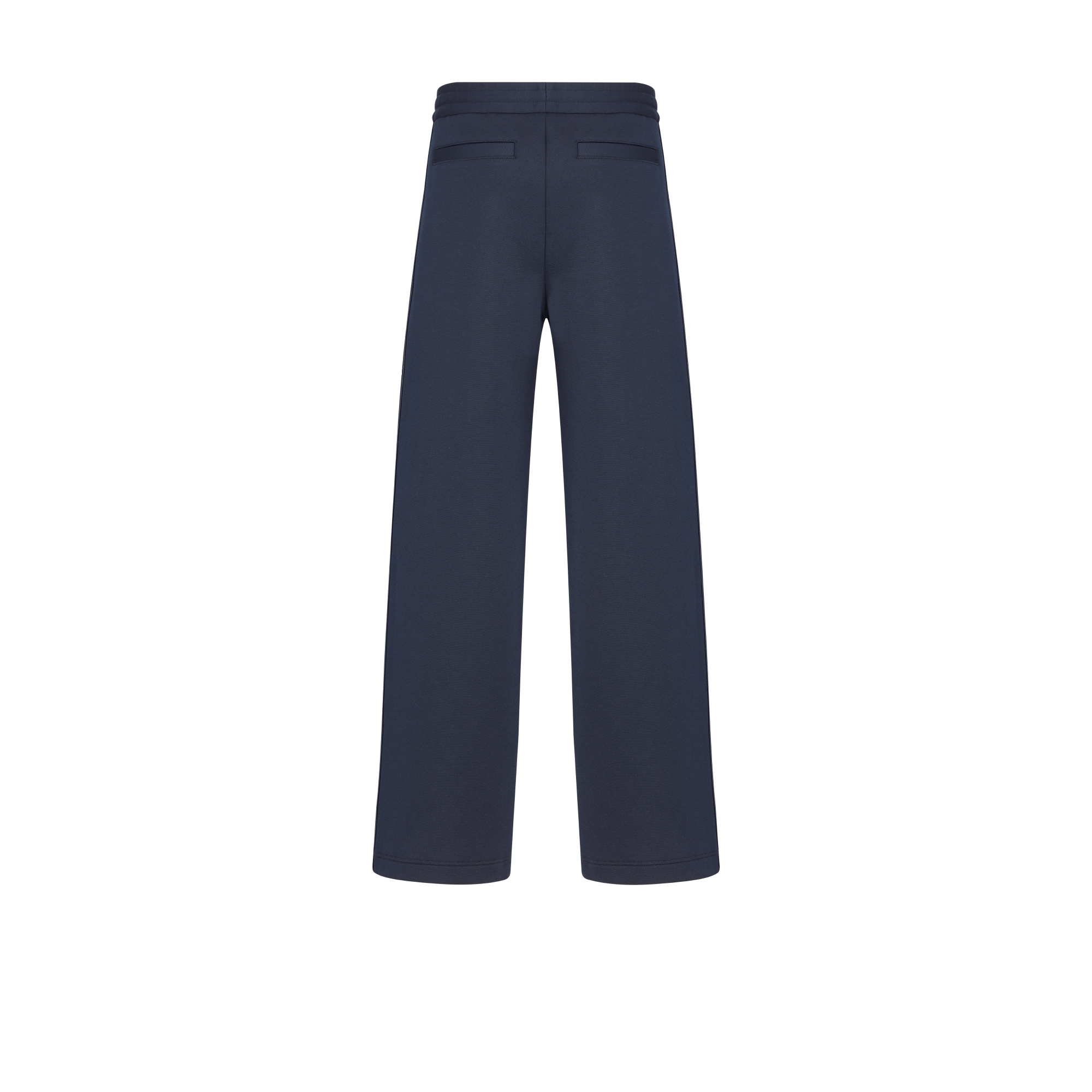Dior Oblique Track Pants Navy Blue Cotton-Blend Jersey E08