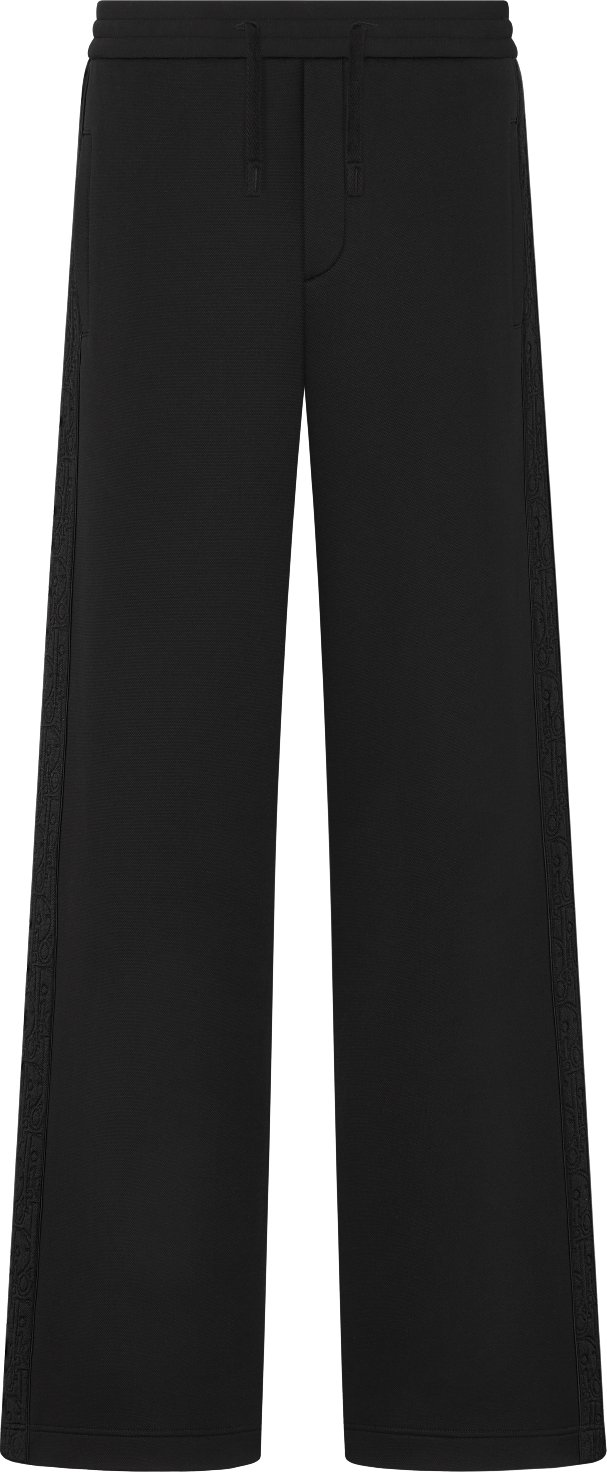 Pantalon de jogging Dior Oblique Jersey de coton melange noir DIOR
