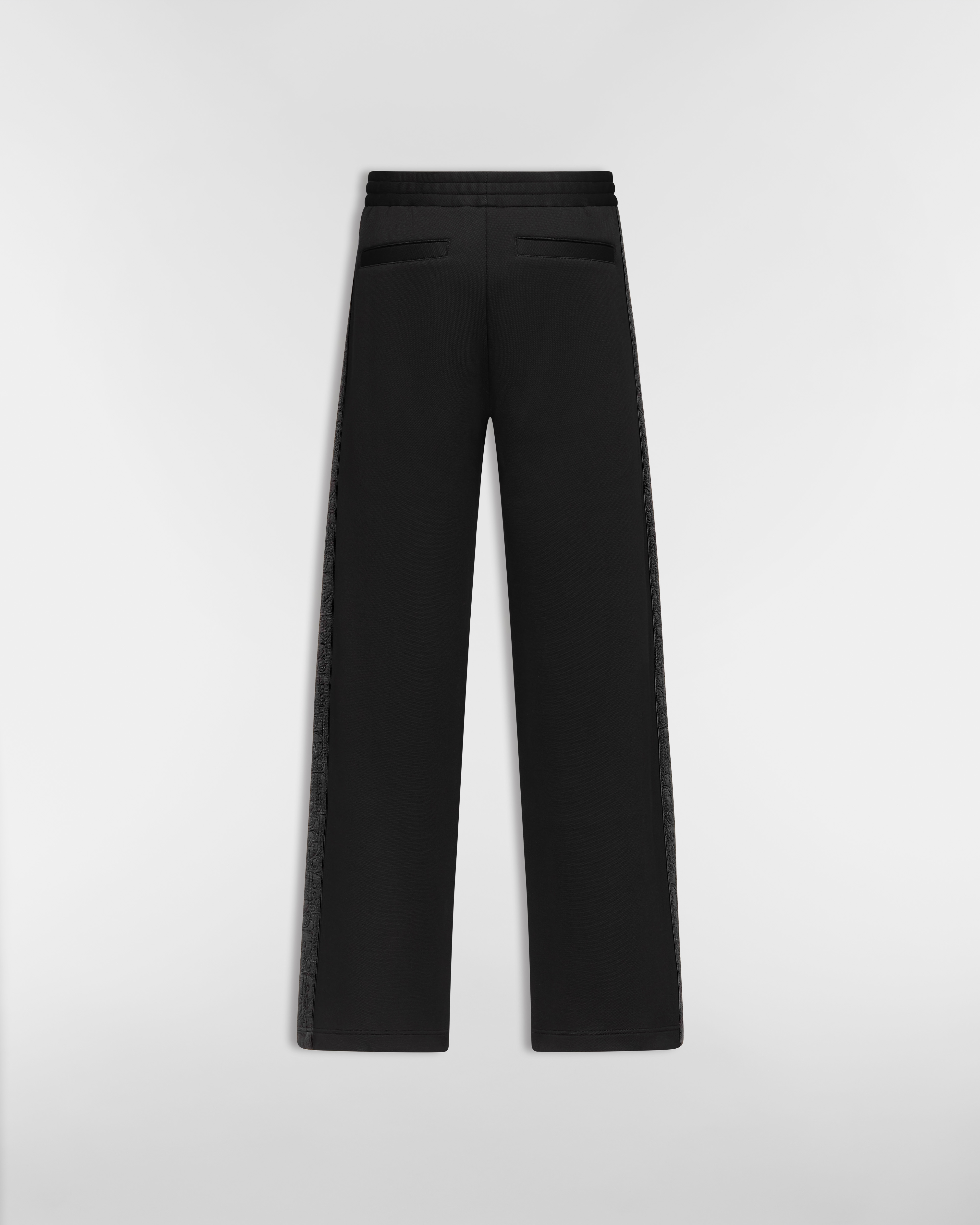 Dior Oblique Track Pants Black Cotton-Blend Jersey E08