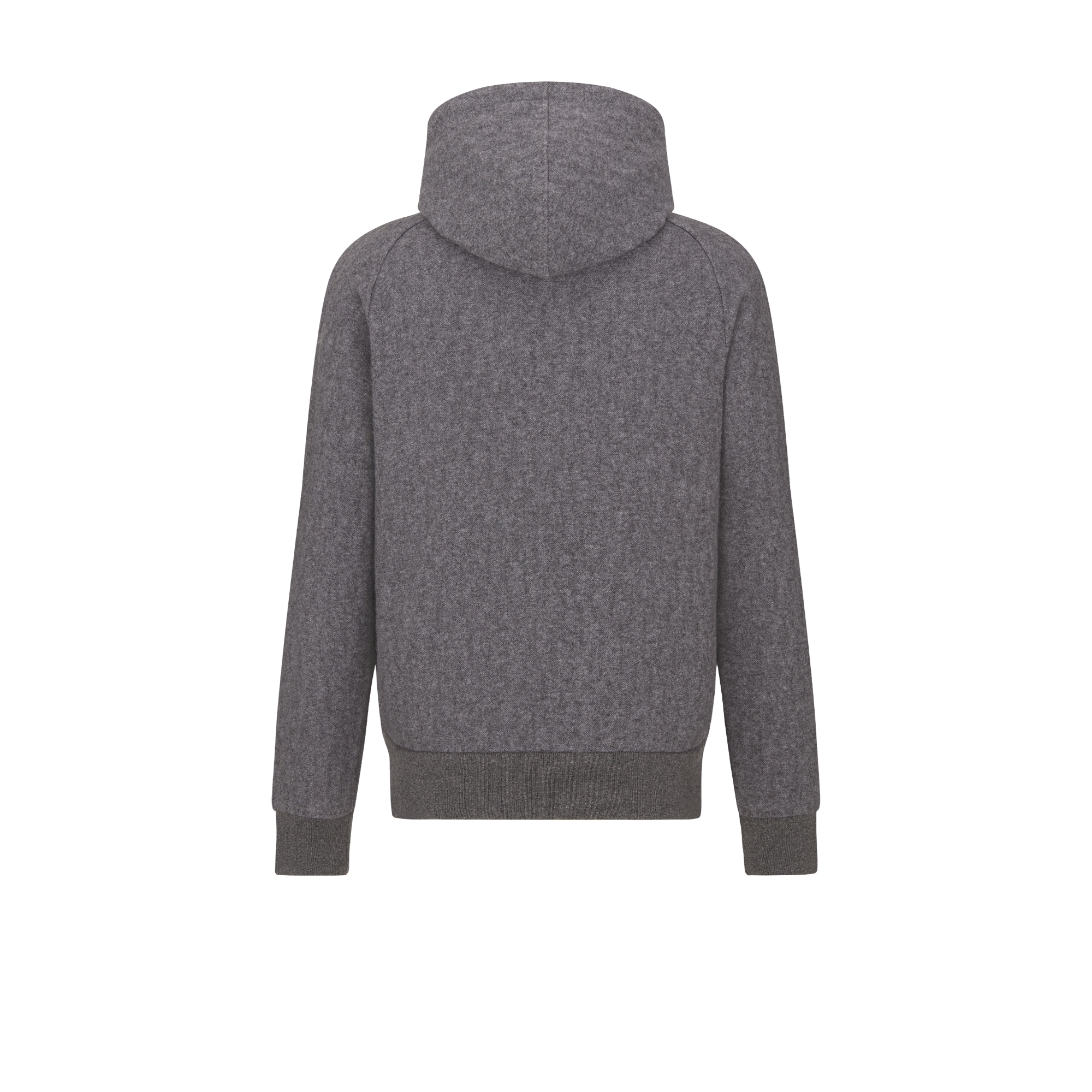 Dior Icons-trainingsjack met capuchon Grijze jacquard van kasjmier en wol E08