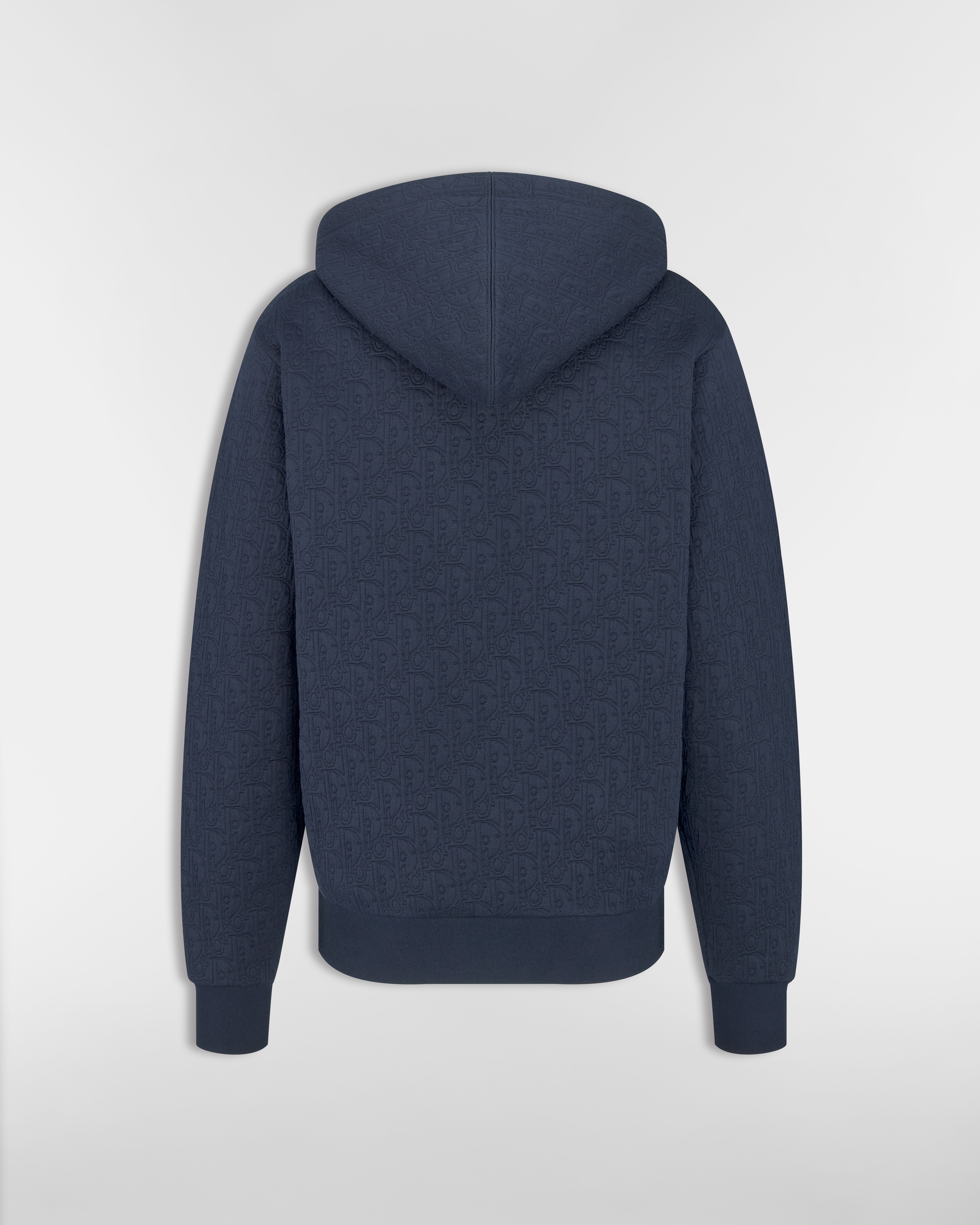 Moletom Dior Oblique com capuz Jérsei com mescla de algodão azul-marinho E08