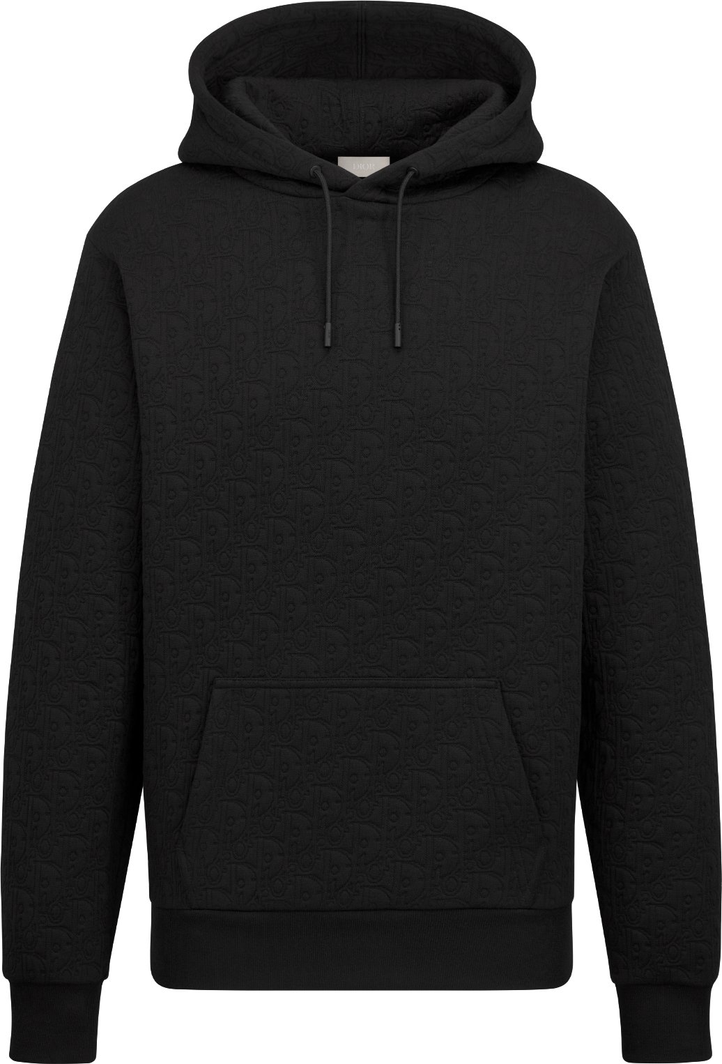 Dior Oblique Hooded Sweatshirt Black Cotton Blend Jersey DIOR