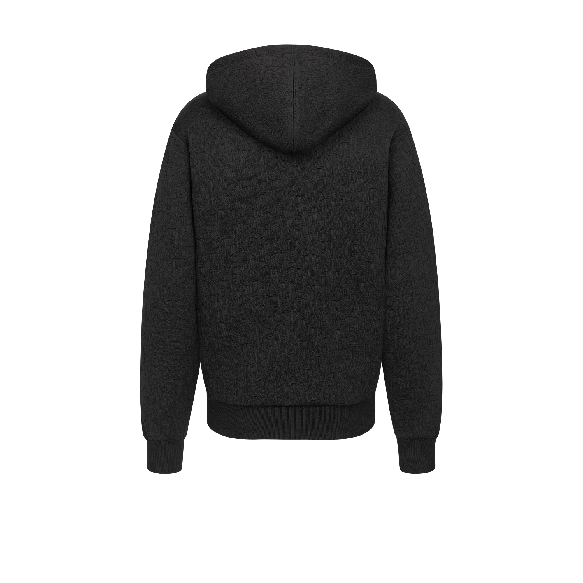 Sweatshirt à capuche Dior Oblique Jersey de coton mélangé noir E08