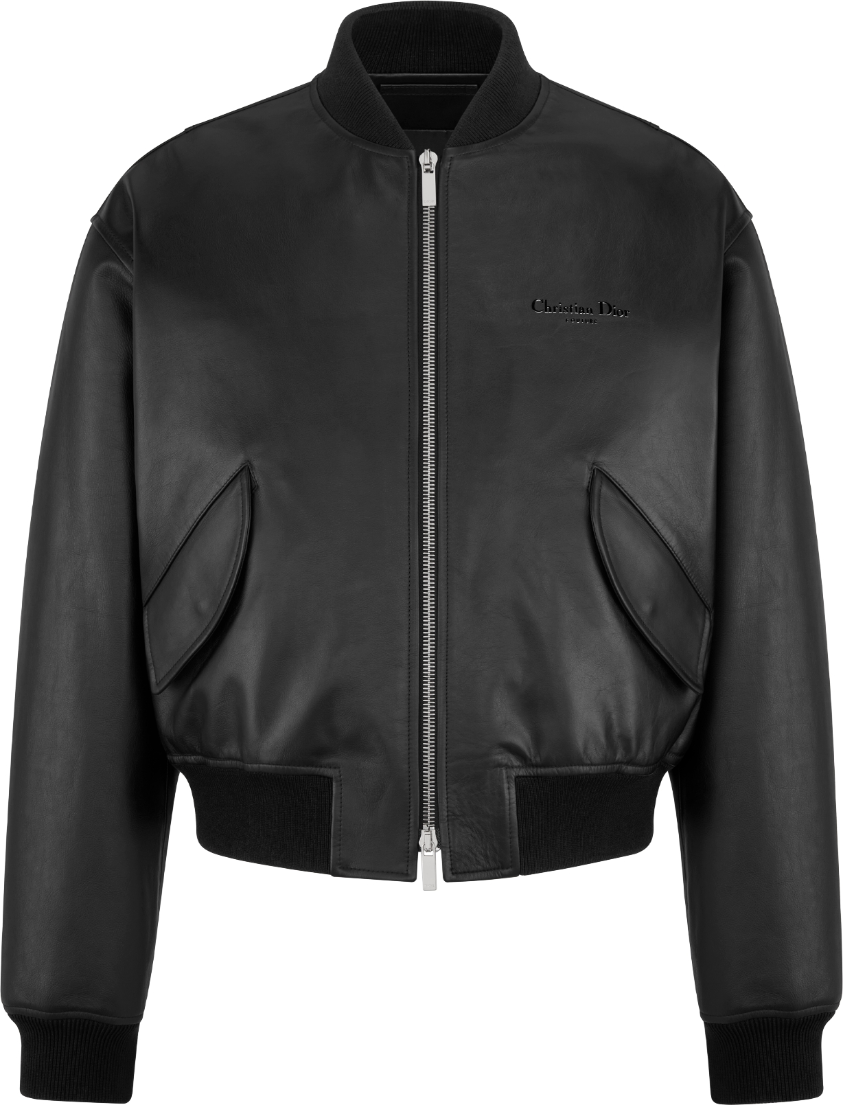 Christian Dior Couture Bomber Jacket Black Calfskin DIOR