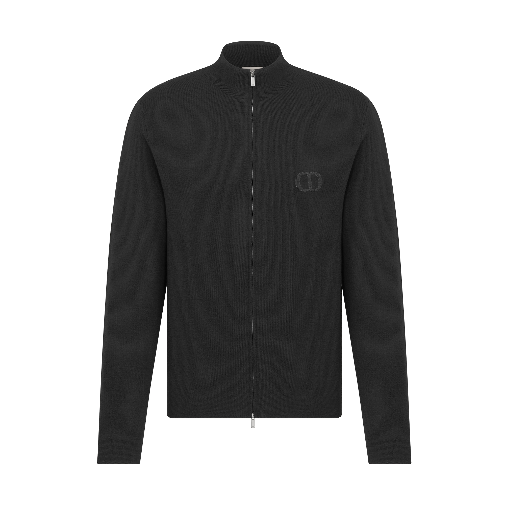  Punto-Milano-Schurwollstrick in Schwarz