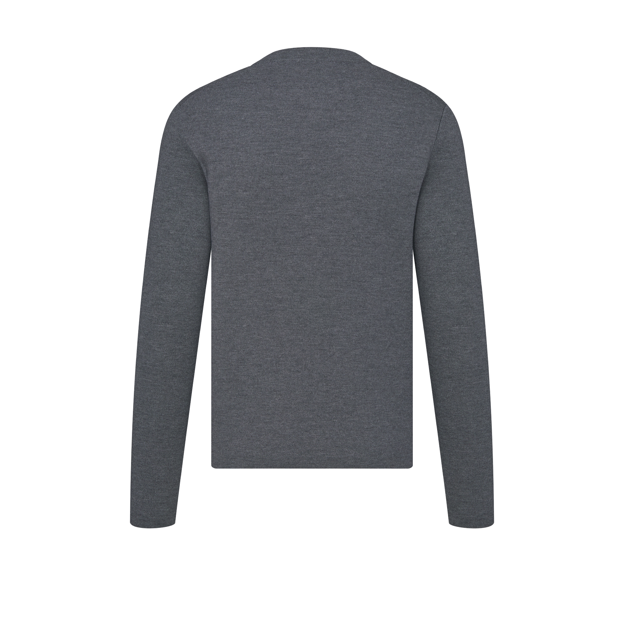 Suéter CD Icon Malha Punto Milano de lã virgem cinza E08