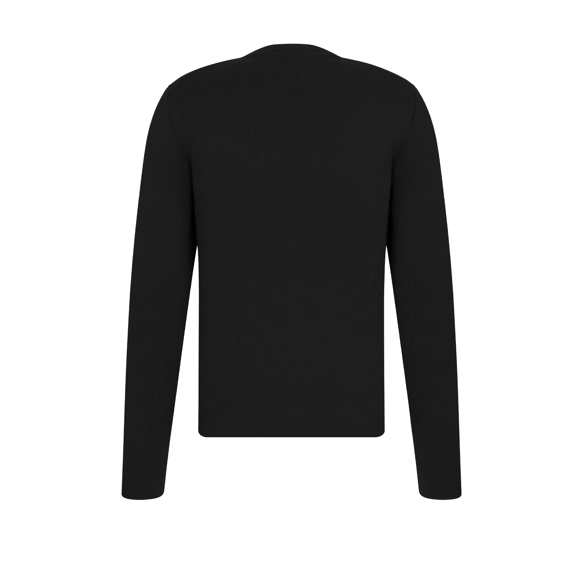 CD Icon Sweater Black Virgin Wool Punto Milano Knit E08