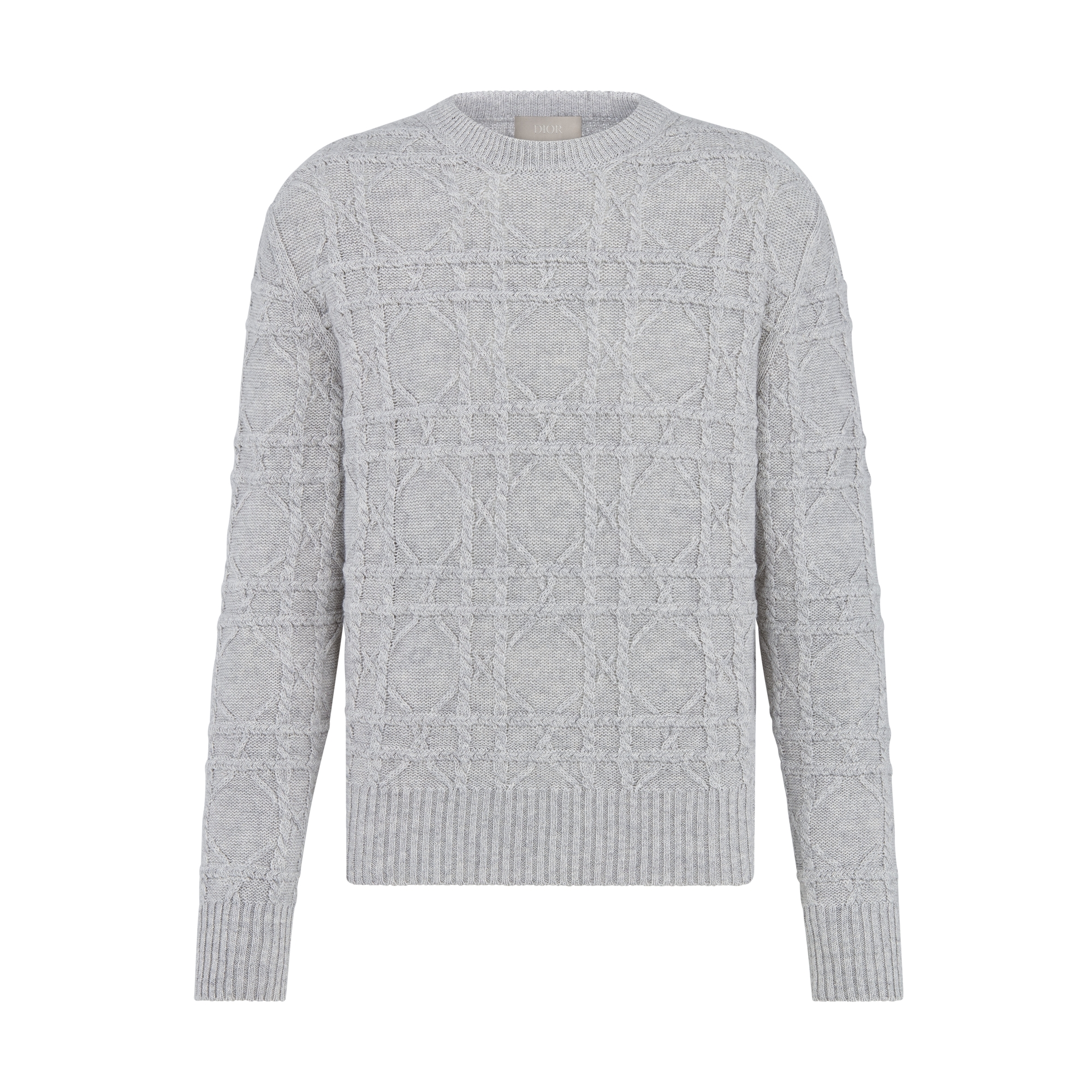  Gray Linen and Cashmere Cable Knit