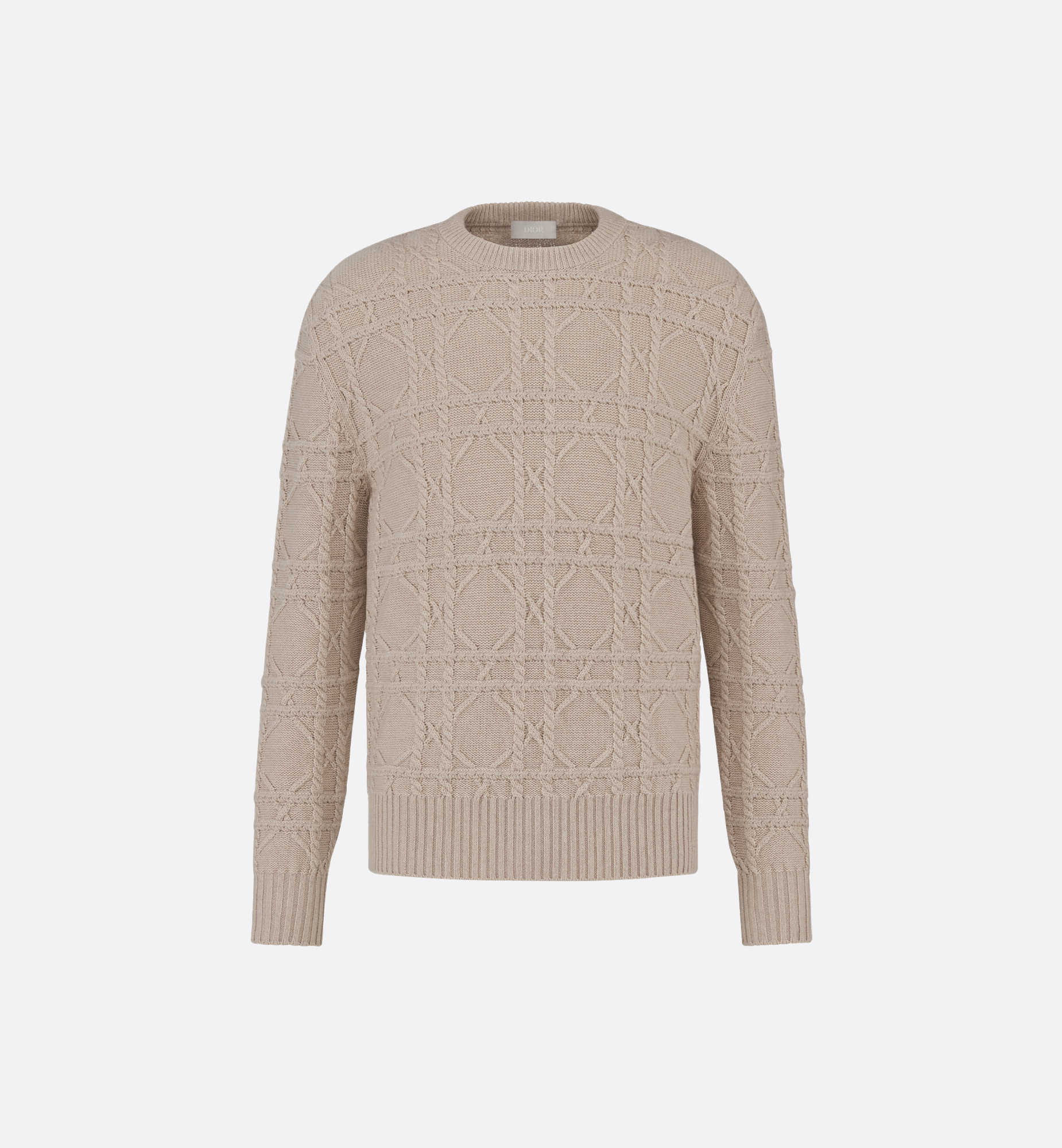 Dior Icons Cannage Sweater Beige Cashmere Knit | DIOR Dior Icons Cannage Sweater Beige Cashmere Knit | DIOR