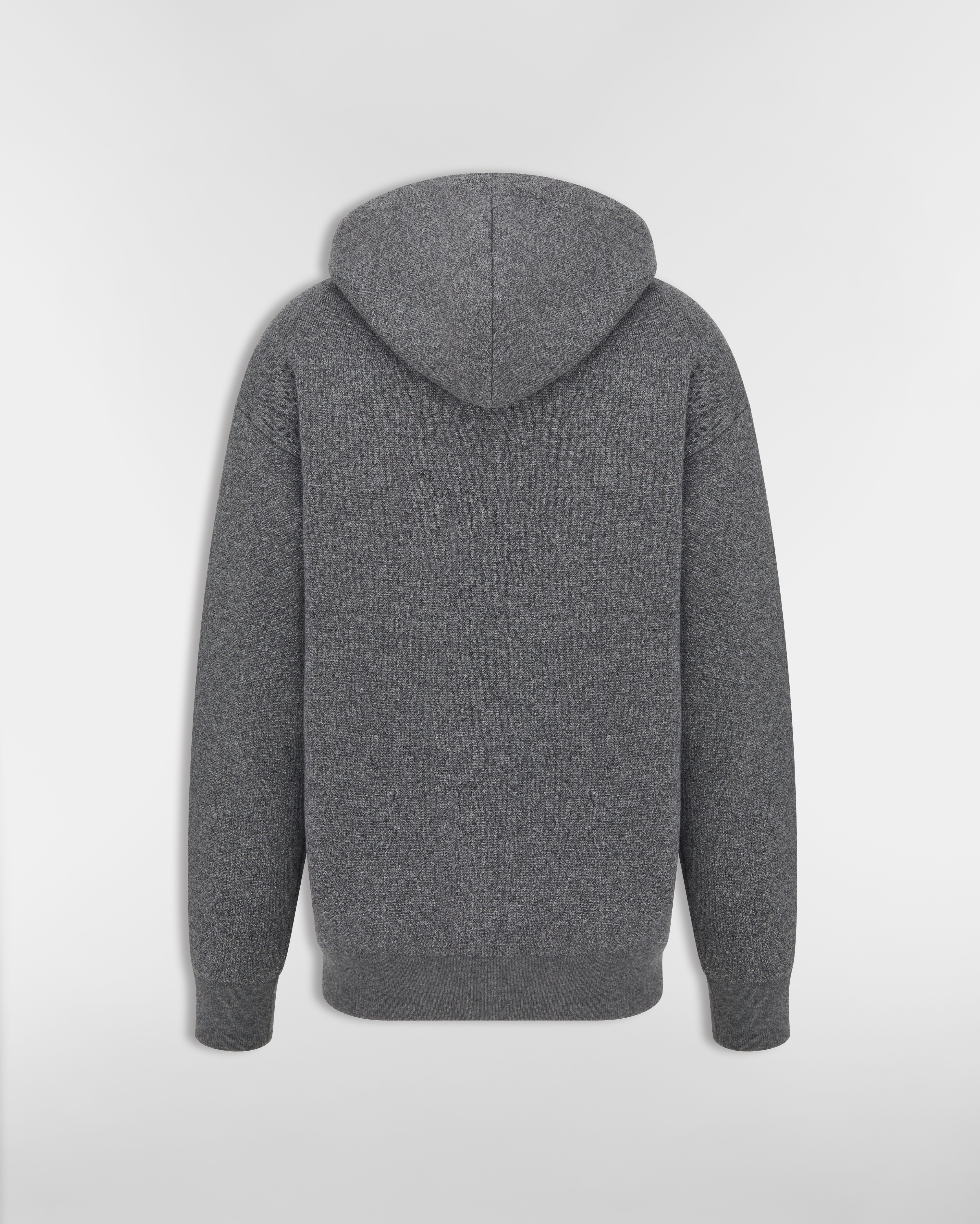 Dior Icons Hooded Sweatshirt Gray Double-Sided Cashmere E08