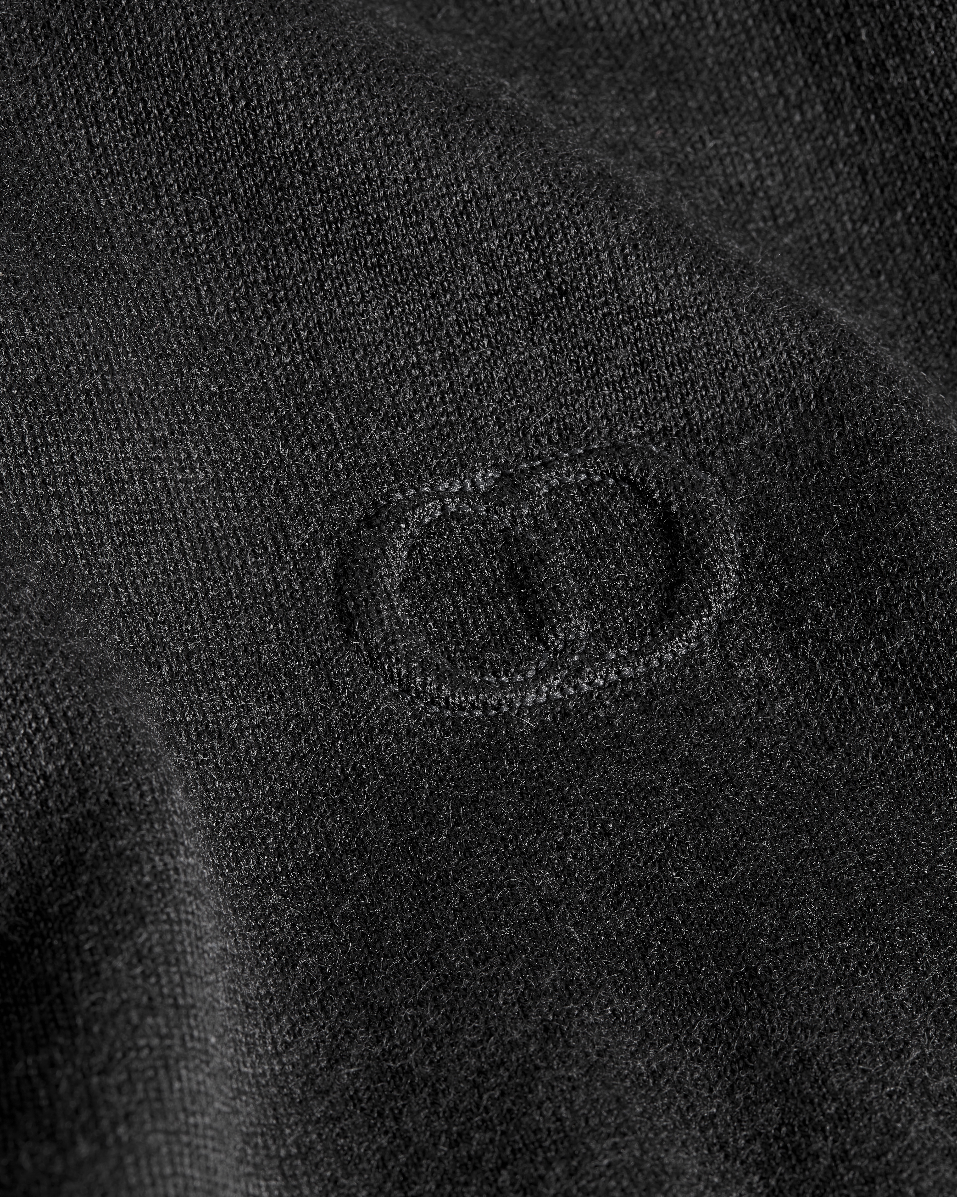 CD Icon Pullover mit Rundhalsausschnitt Kaschmirjersey in Schwarz E09