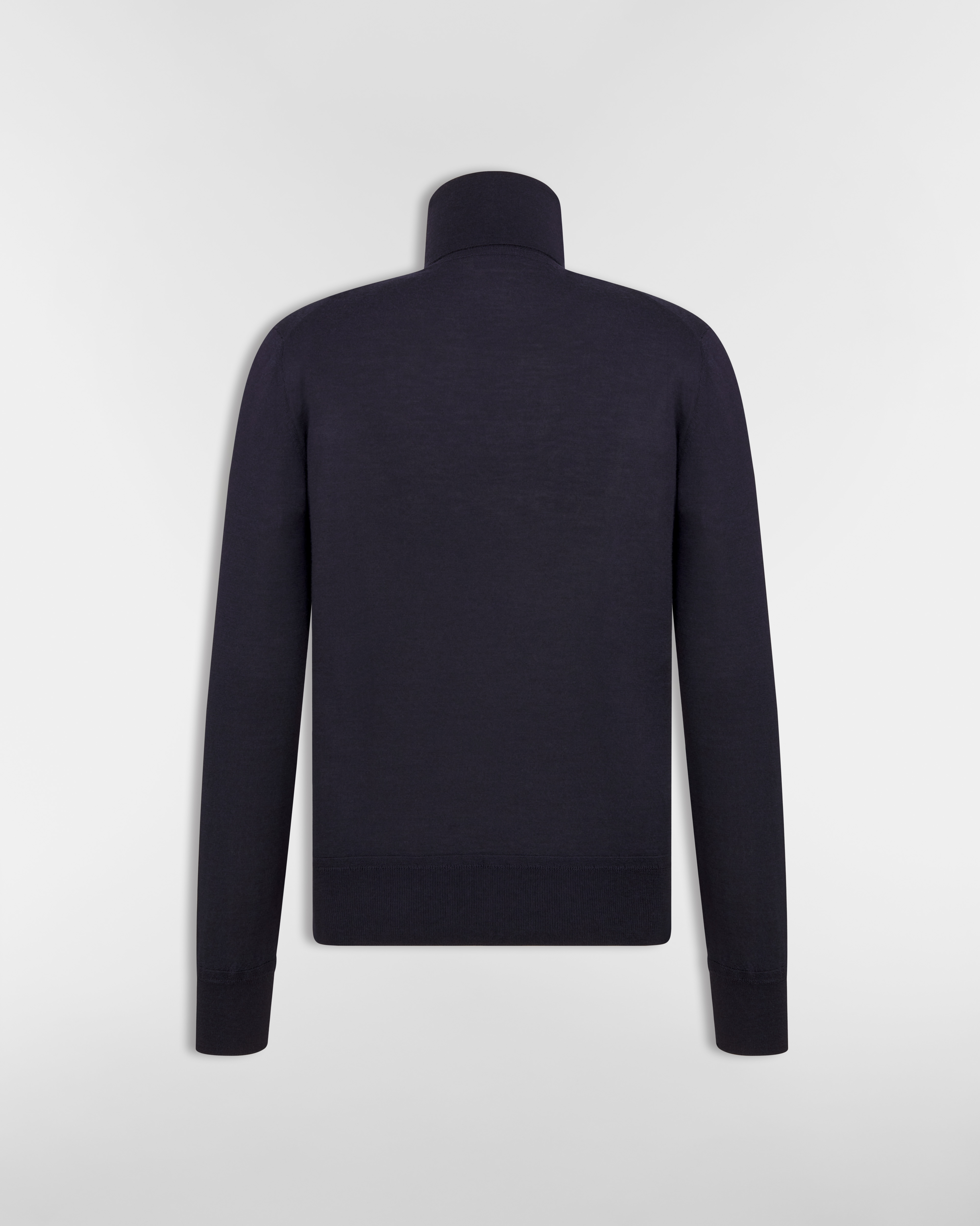 CD Icon Turtleneck Sweater Blue Cashmere Jersey E08